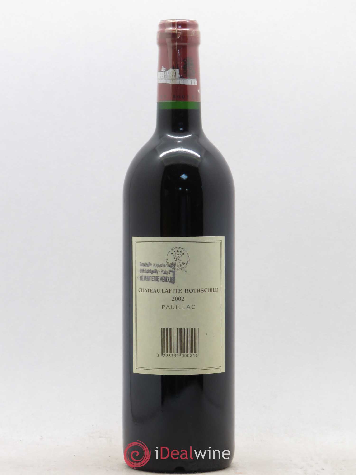 Château Lafite Rothschild 1er Grand Cru Classé 2002 - Lot de 1 bouteille - 1
