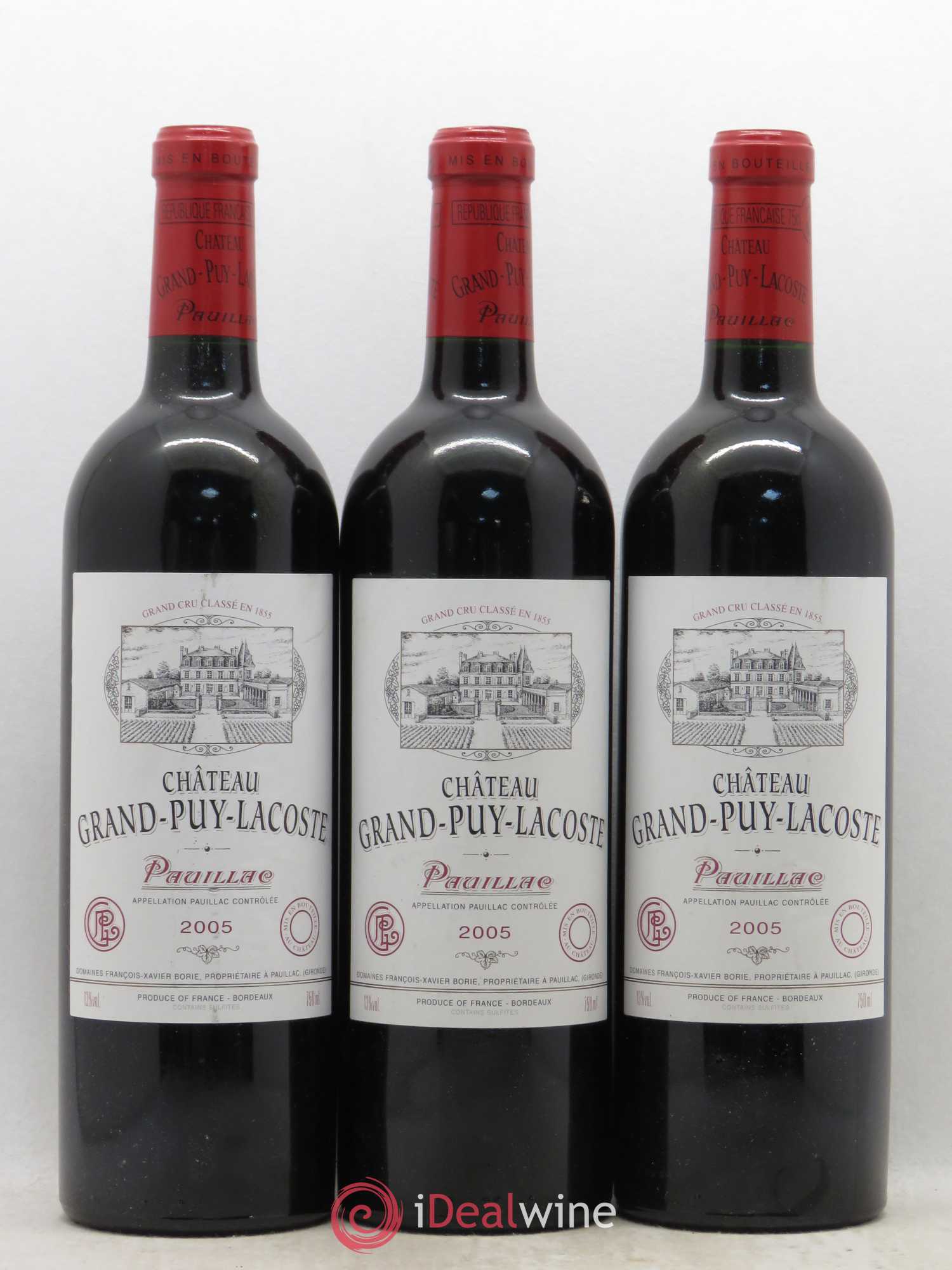 Château Grand Puy Lacoste 5ème Grand Cru Classé 2005 - Lot de 12 bouteilles - 2