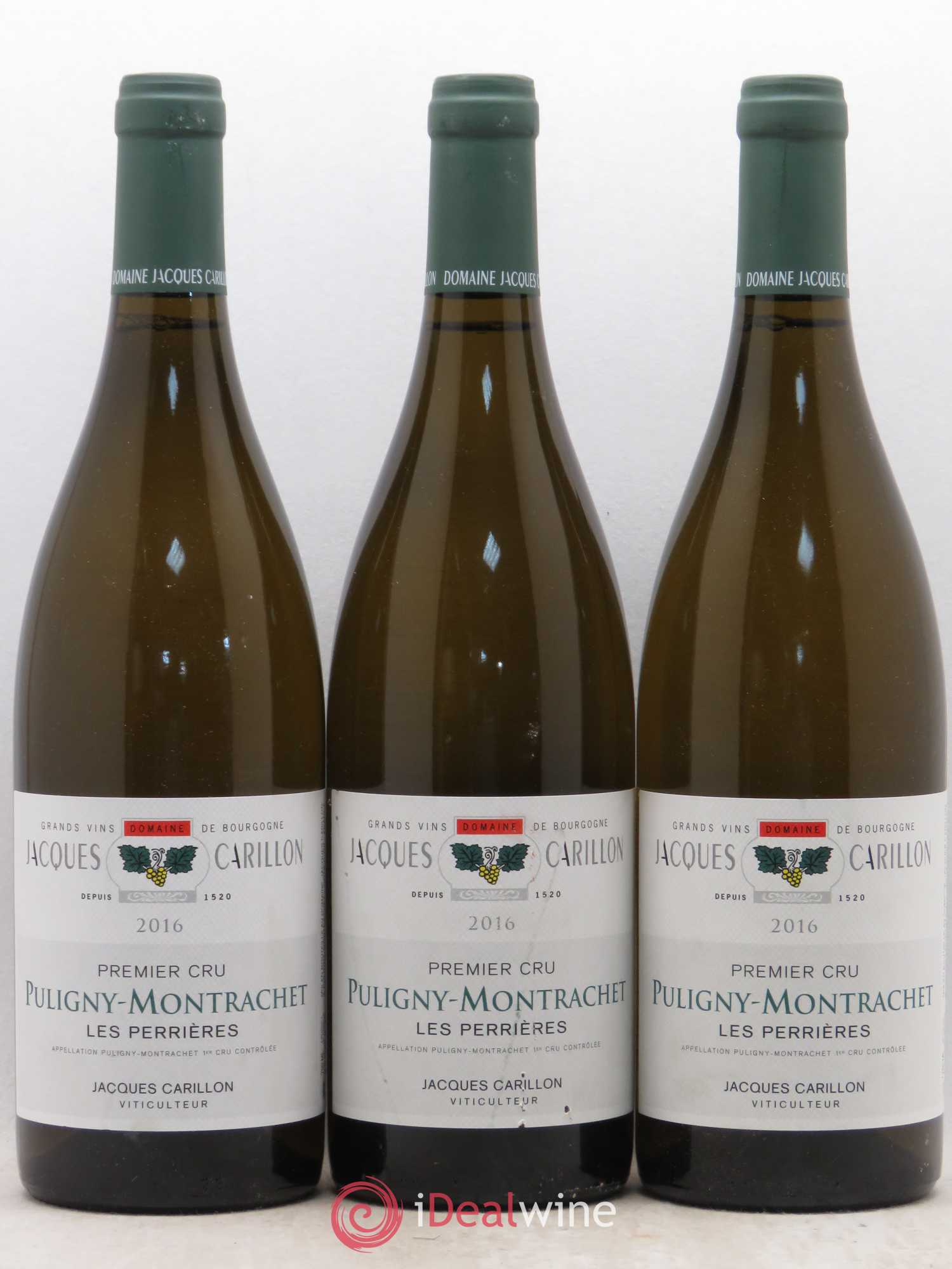 Puligny-Montrachet 1er Cru Jacques Carillon 2016 - Lot de 3 bouteilles - 0