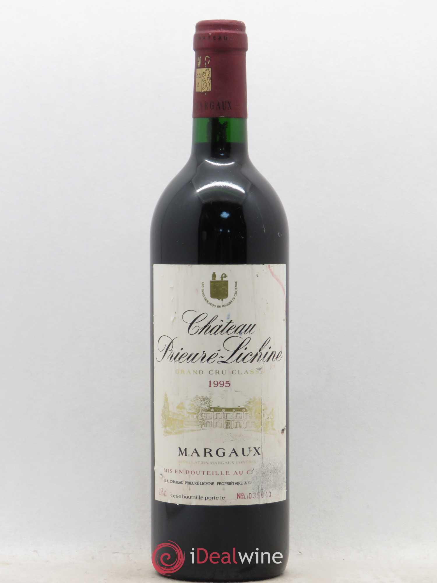 Château Prieuré Lichine 4ème Grand Cru Classé 1995 - Lot de 1 bouteille - 0