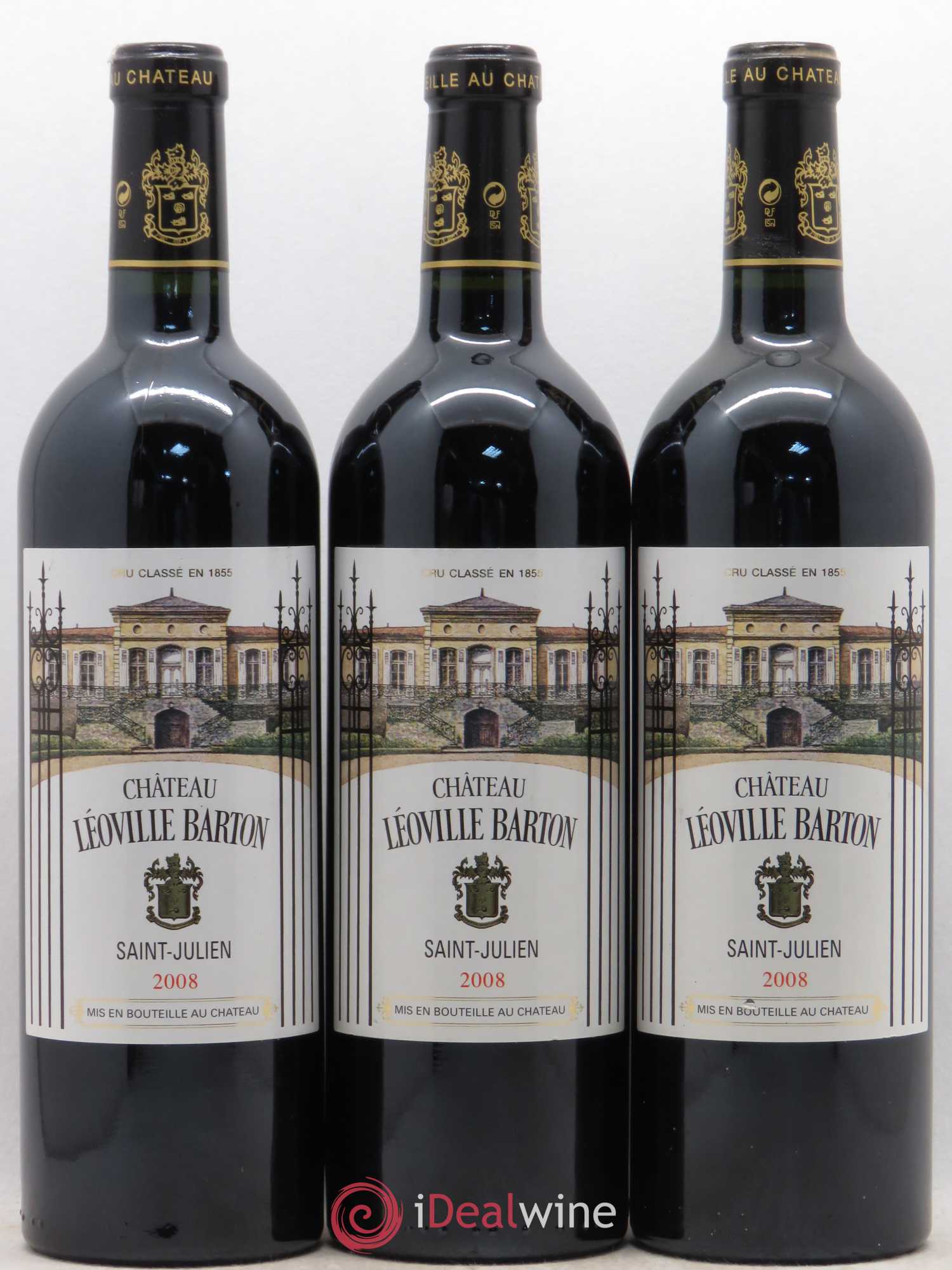 Château Léoville Barton 2ème Grand Cru Classé 2008 - Lot de 6 bouteilles - 1