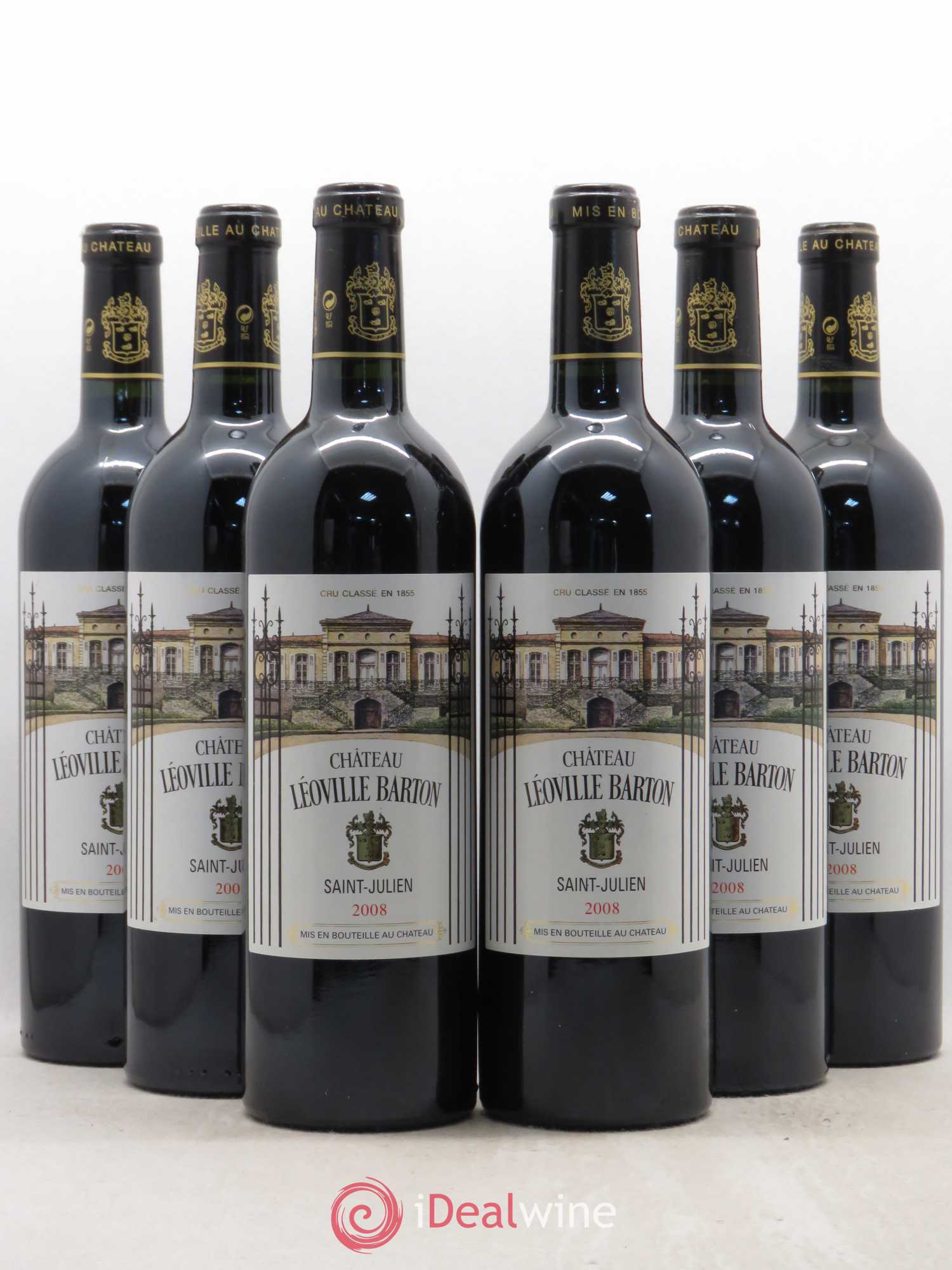 Château Léoville Barton 2ème Grand Cru Classé 2008 - Lot de 6 bouteilles - 0