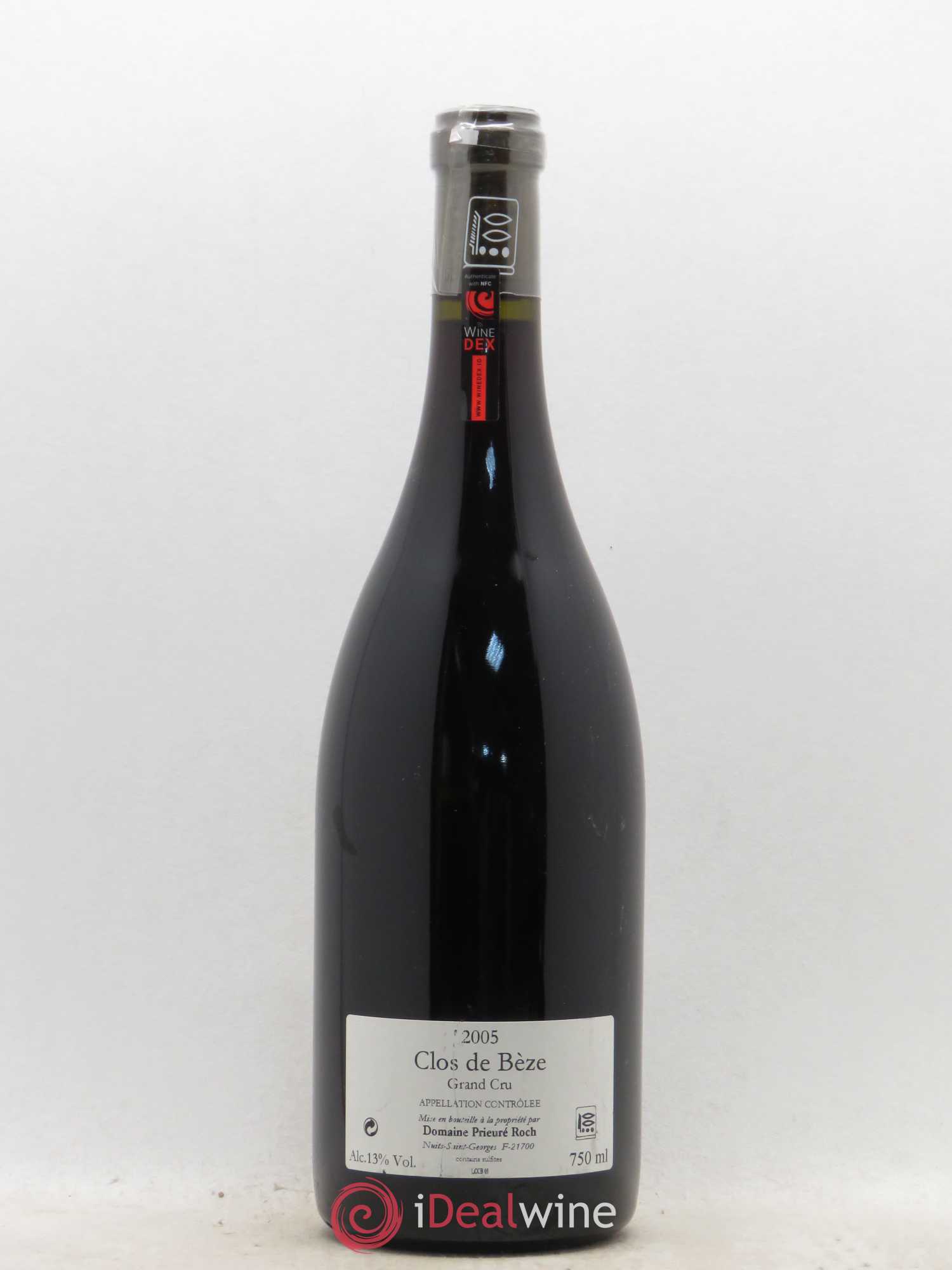 Chambertin Clos de Bèze Grand Cru Prieuré Roch 2005 - Lot de 1 bouteille - 1