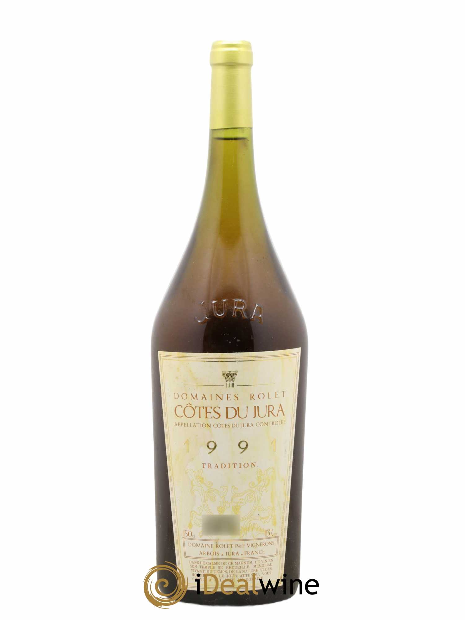 Côtes du Jura Chardonnay Savagnin Tradition Domaine Rolet 1991 - Posten von 1 Magnum - 0