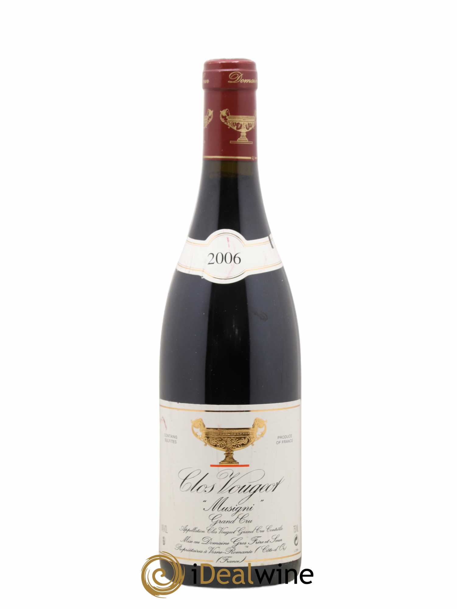 Clos de Vougeot Grand Cru Musigni Gros Frère & Soeur 2006 - Lot de 1 bouteille - 0