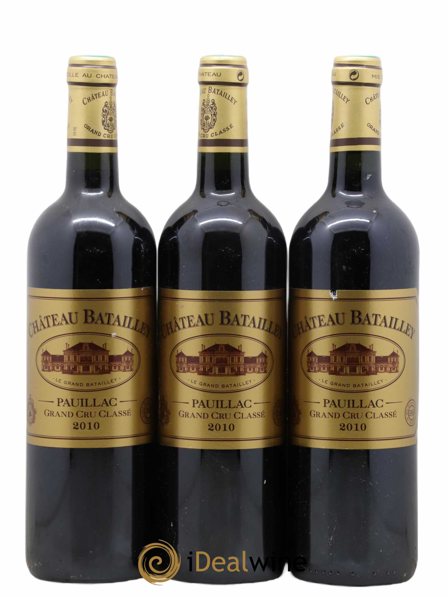 Château Batailley 5ème Grand Cru Classé 2010 - Lot de 3 bouteilles - 0
