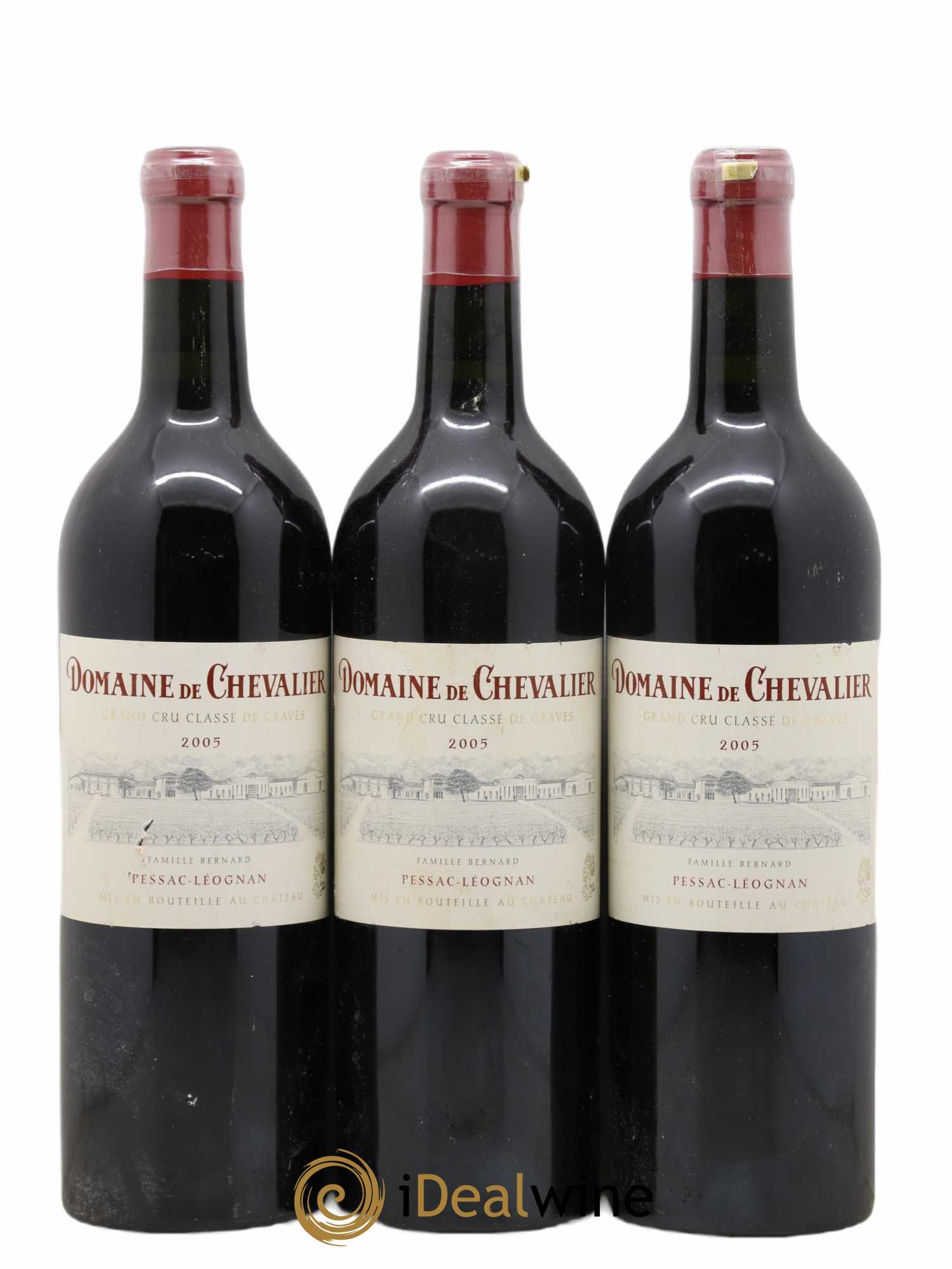 Domaine de Chevalier Cru Classé de Graves 2005 - Lot de 3 bouteilles - 0