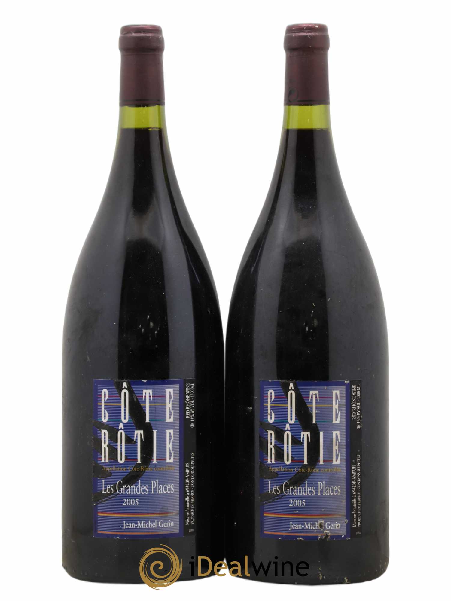 Côte-Rôtie Les Grandes Places Jean-Michel Gerin 2005 - Lot de 2 magnums - 0