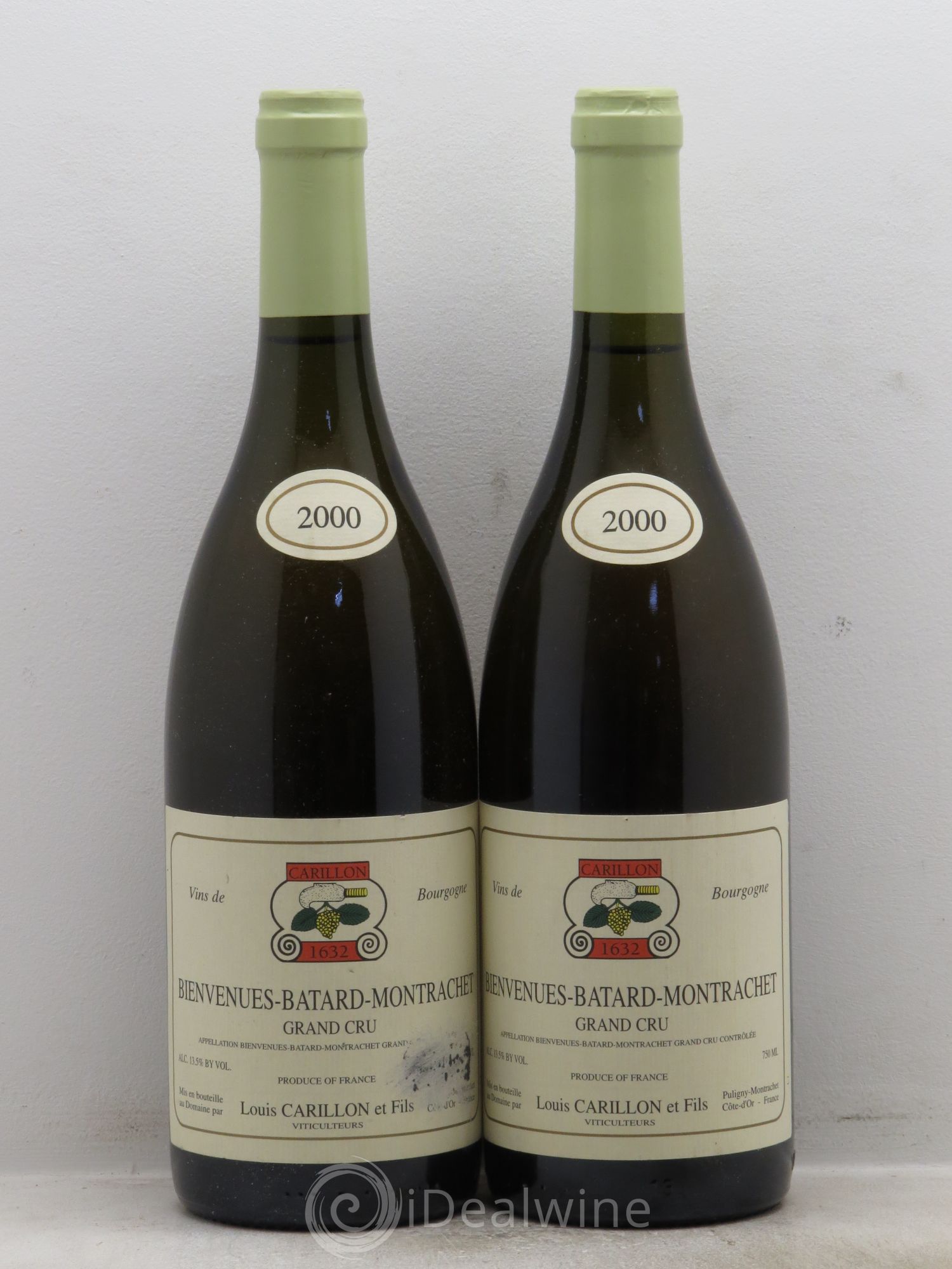 Bienvenues-Bâtard-Montrachet Grand Cru Louis Carillon & Fils 2000 - Lot de 2 bouteilles - 0