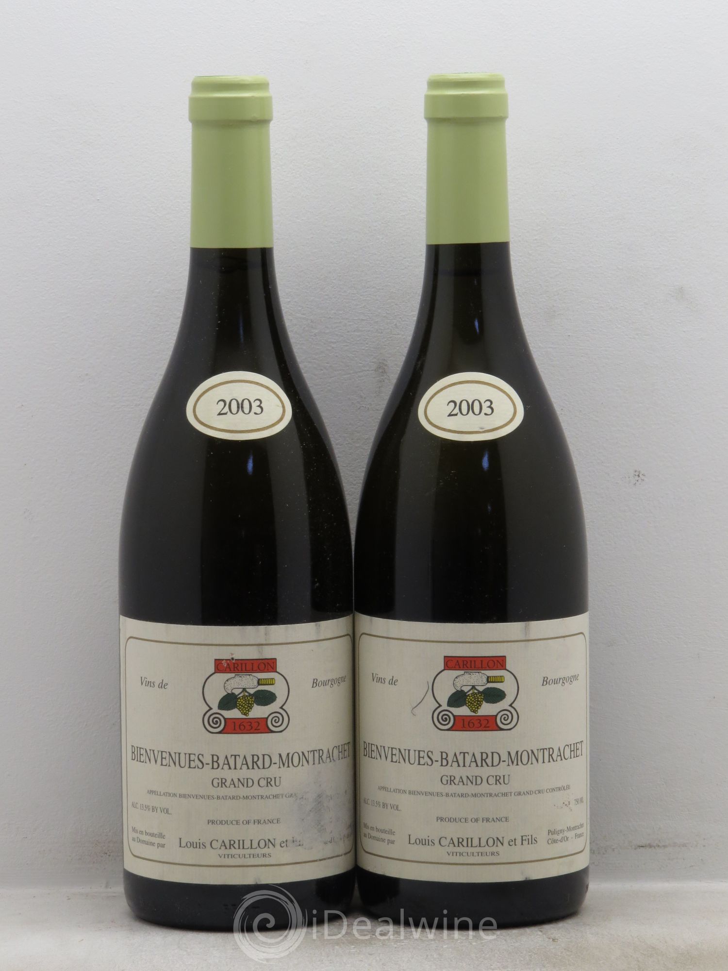 Bienvenues-Bâtard-Montrachet Grand Cru Louis Carillon & Fils 2003 - Lot de 2 bouteilles - 0
