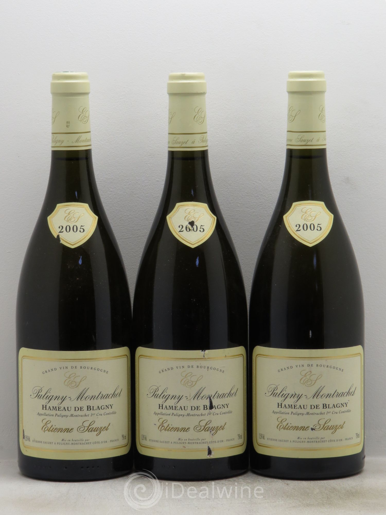 Puligny-Montrachet 1er Cru Hameau de Blagny Etienne Sauzet 2005 - Lot de 3 bouteilles - 0