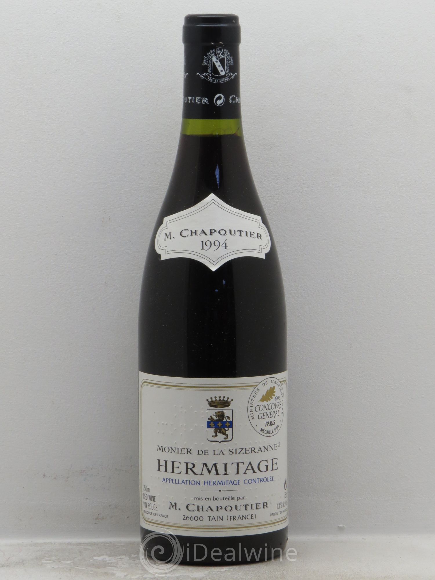 Hermitage Monier de La Sizeranne Chapoutier (sans prix de réserve) 1994 - Lot de 1 bouteille - 0