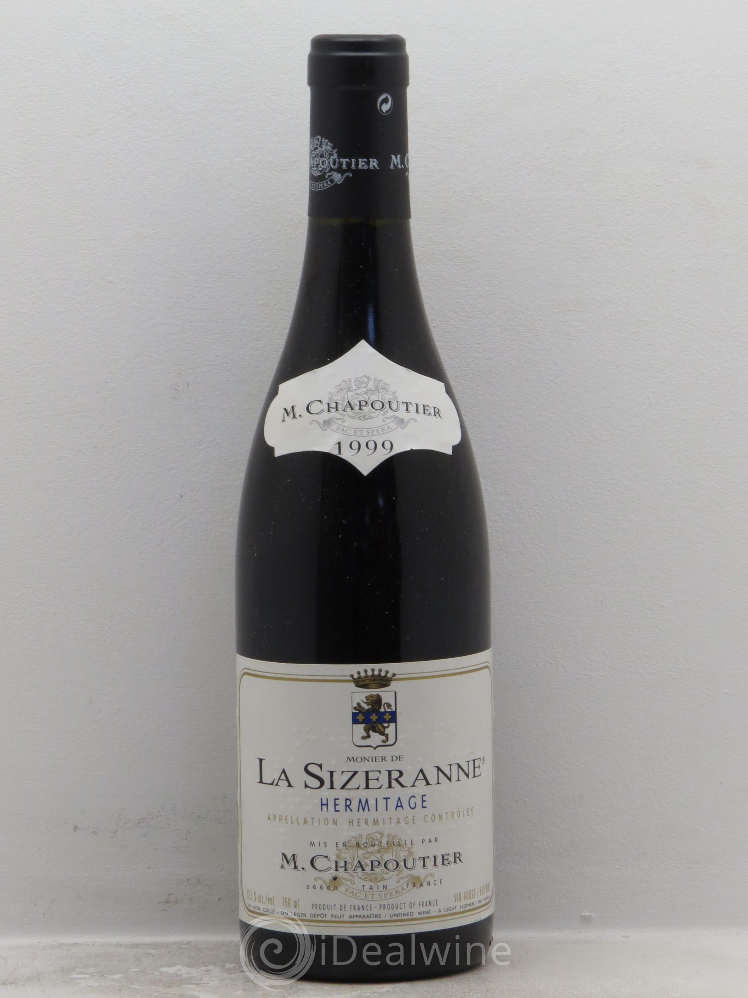 Hermitage Monier de La Sizeranne Chapoutier (sans prix de réserve) 1999 - Lot de 1 bouteille - 0