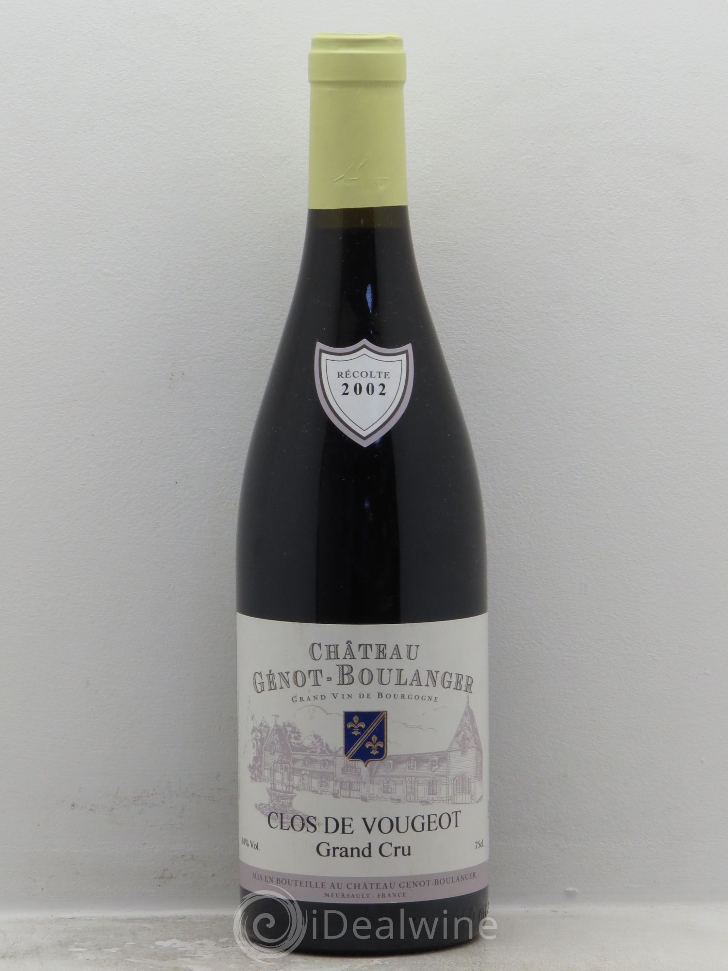 Clos de Vougeot Grand Cru Génot Boulanger (sans prix de réserve) 2002 - Posten von 1 Flasche - 0