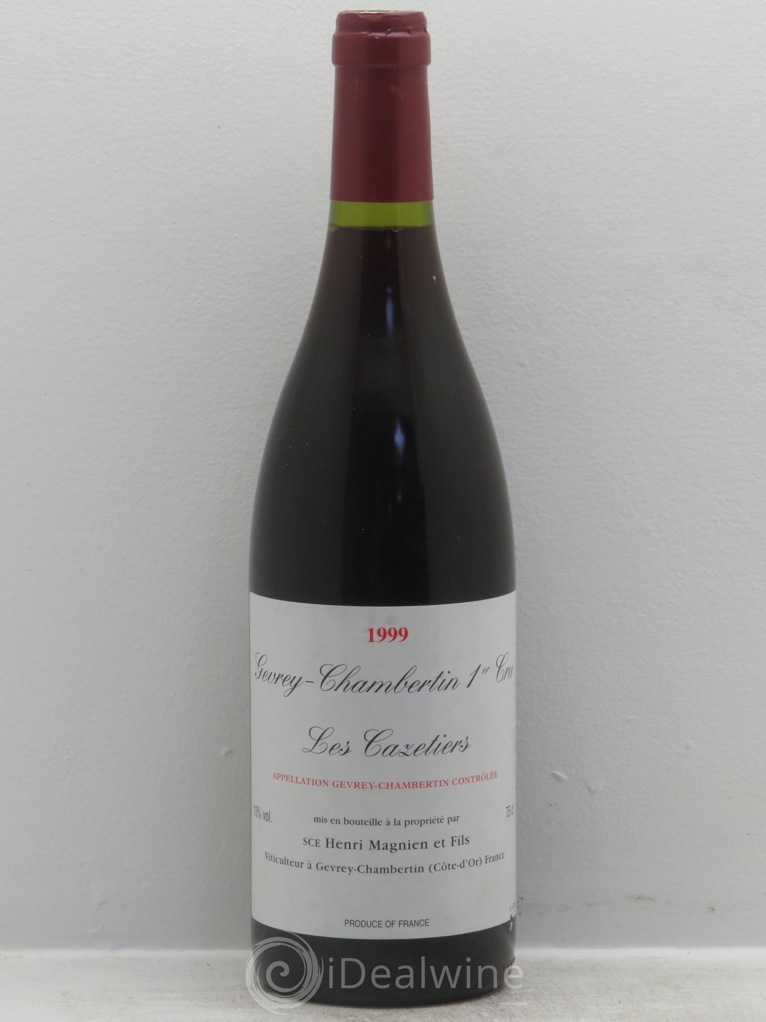 Gevrey-Chambertin 1er Cru Domaine Henri Magnien 1999 - Posten von 1 Flasche - 0