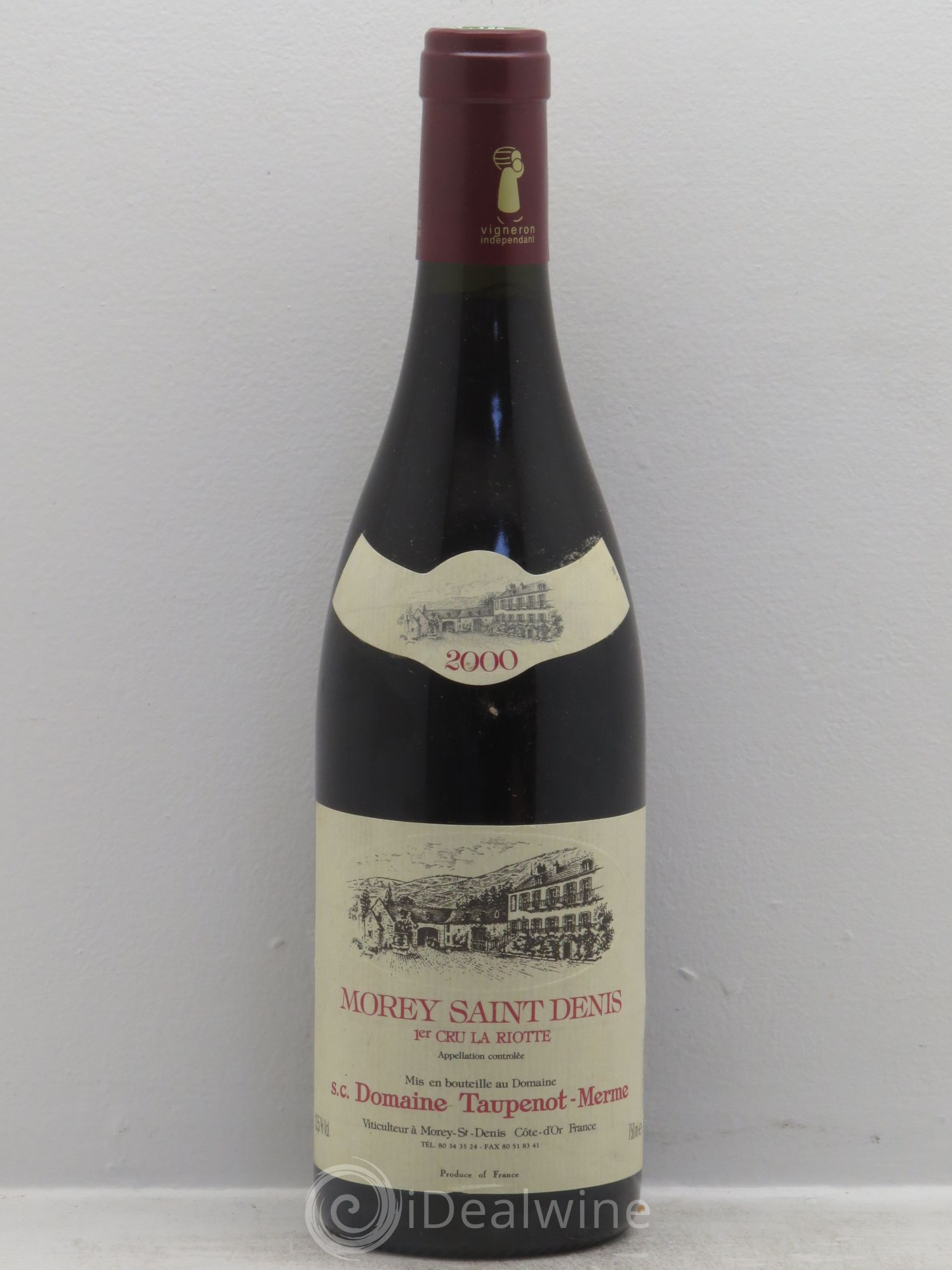 Morey-Saint-Denis 1er Cru Domaine Taupenot-Merme (sans prix de réserve) 2000 - Posten von 1 Flasche - 0