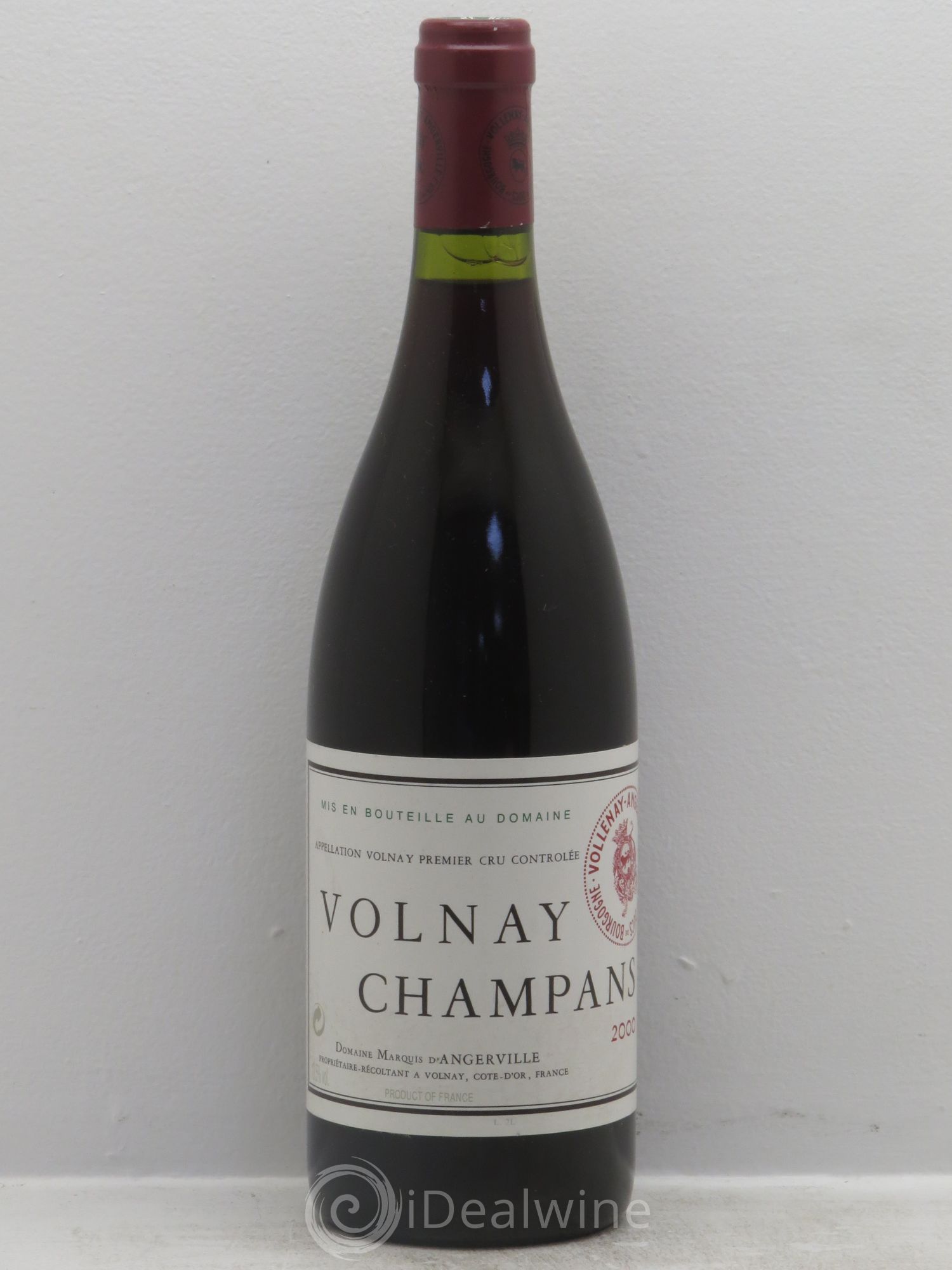 Volnay 1er Cru Champans Marquis d'Angerville (Domaine) 2000 - Lot de 1 bouteille - 0