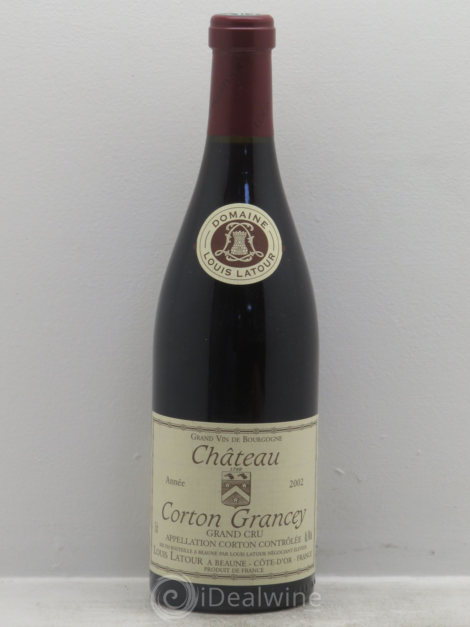 Corton Grand Cru Château Corton Grancey Louis Latour 2002 - Lot de 1 bouteille - 0