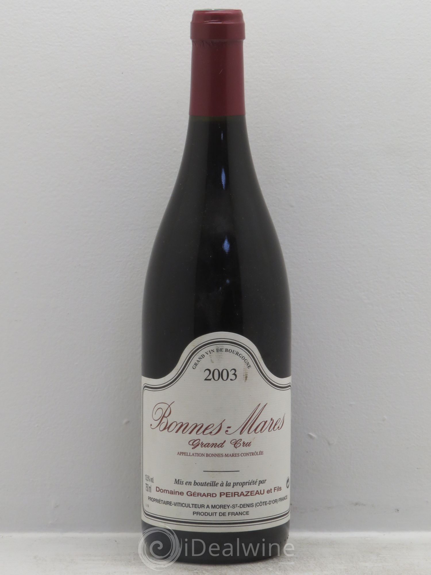 Bonnes-Mares Grand Cru Domaine Gérard Peirazeau 2003 - Posten von 1 Flasche - 0