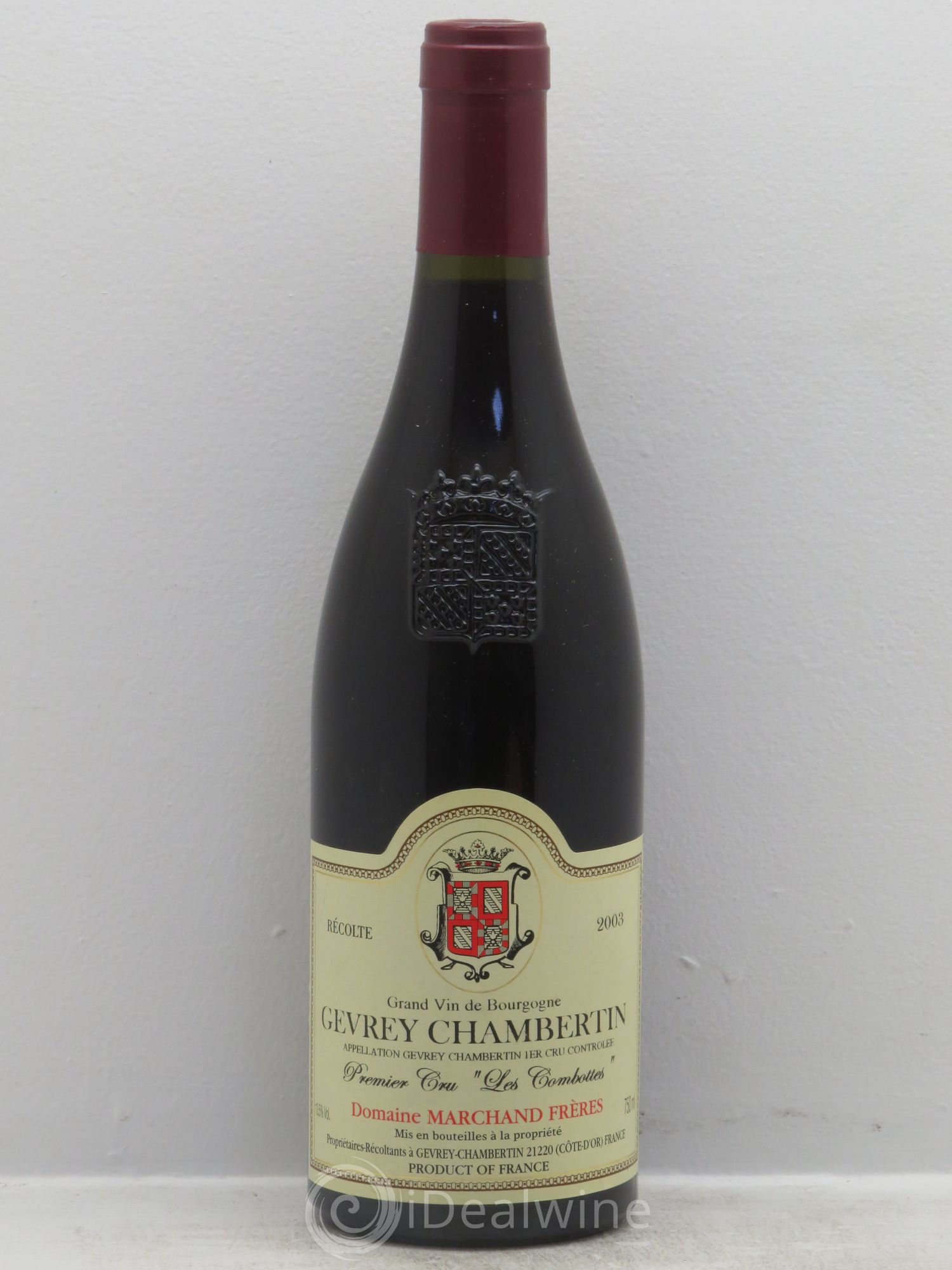 Gevrey-Chambertin 1er Cru Domaine Marchand frères 2003 - Posten von 1 Flasche - 0