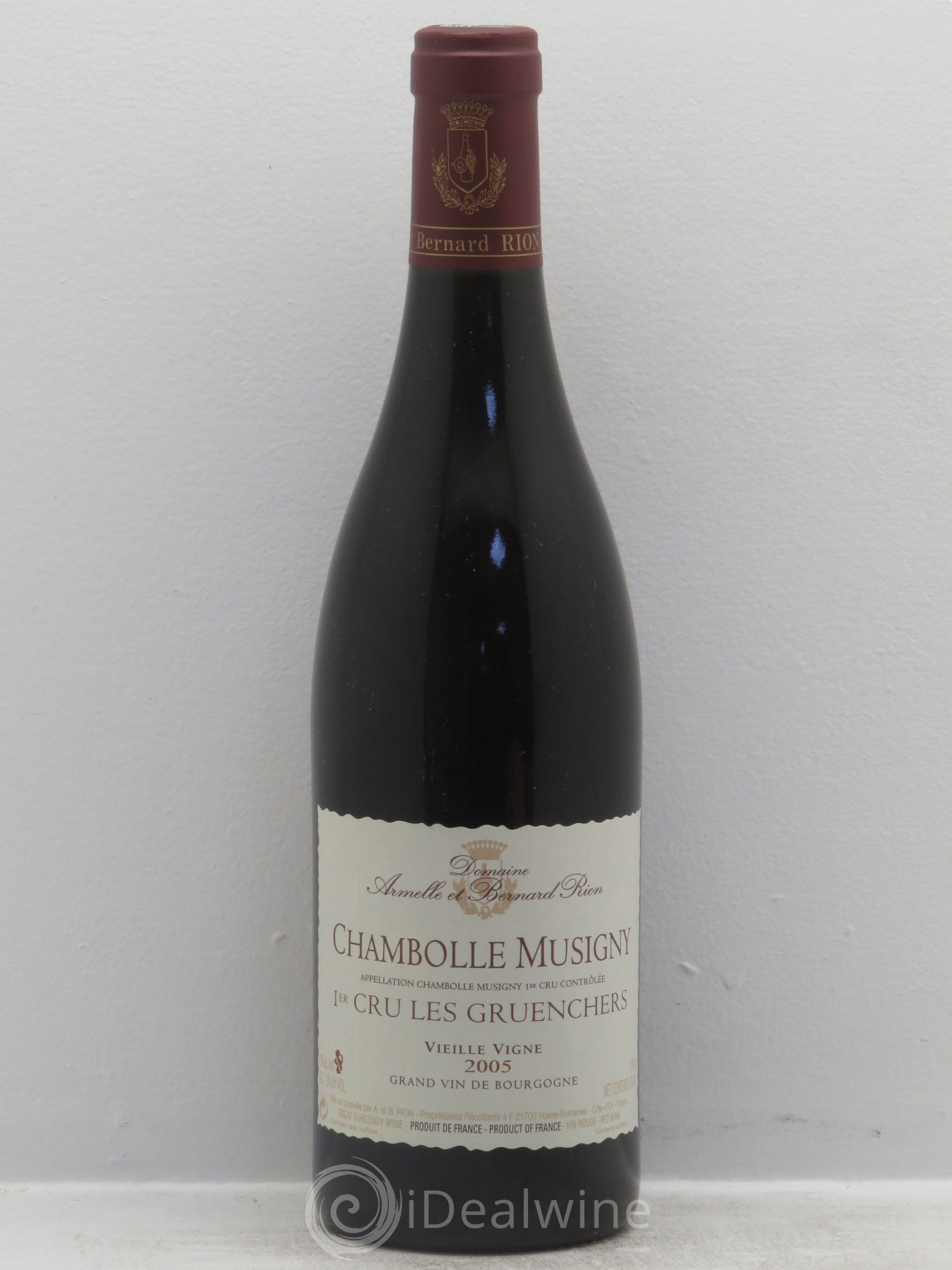 Chambolle-Musigny 1er Cru Vieilles Vignes - Domaine Armelle et Bernard Rion 2005 - Posten von 1 Flasche - 0