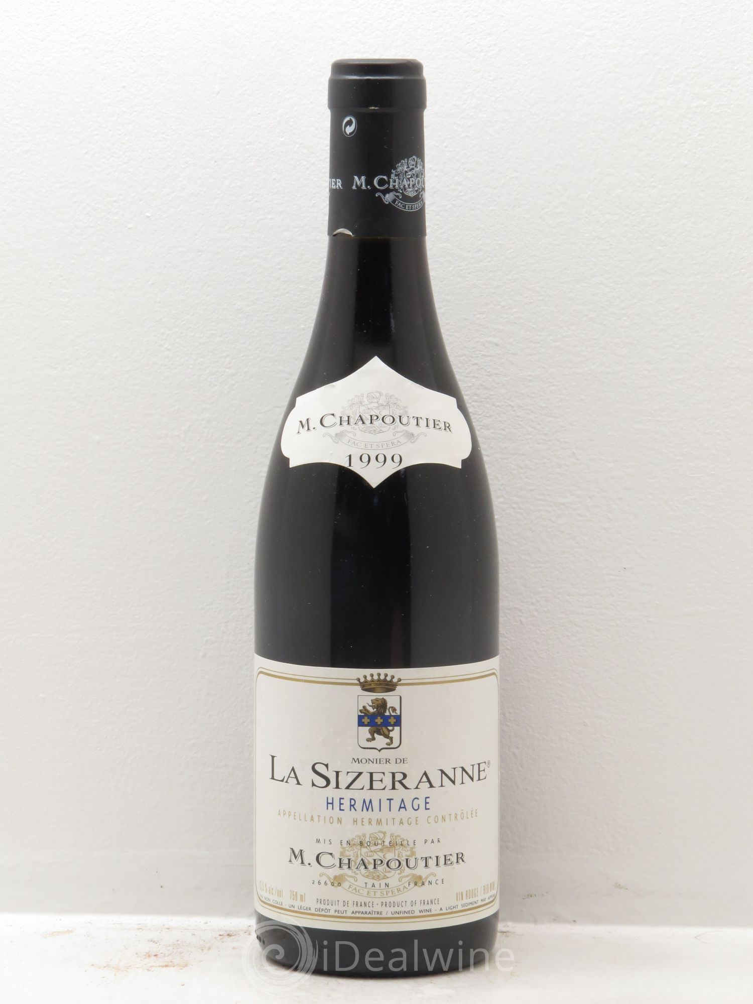 Hermitage Monier de La Sizeranne Chapoutier (sans prix de réserve) 1999 - Lot de 1 bouteille - 0