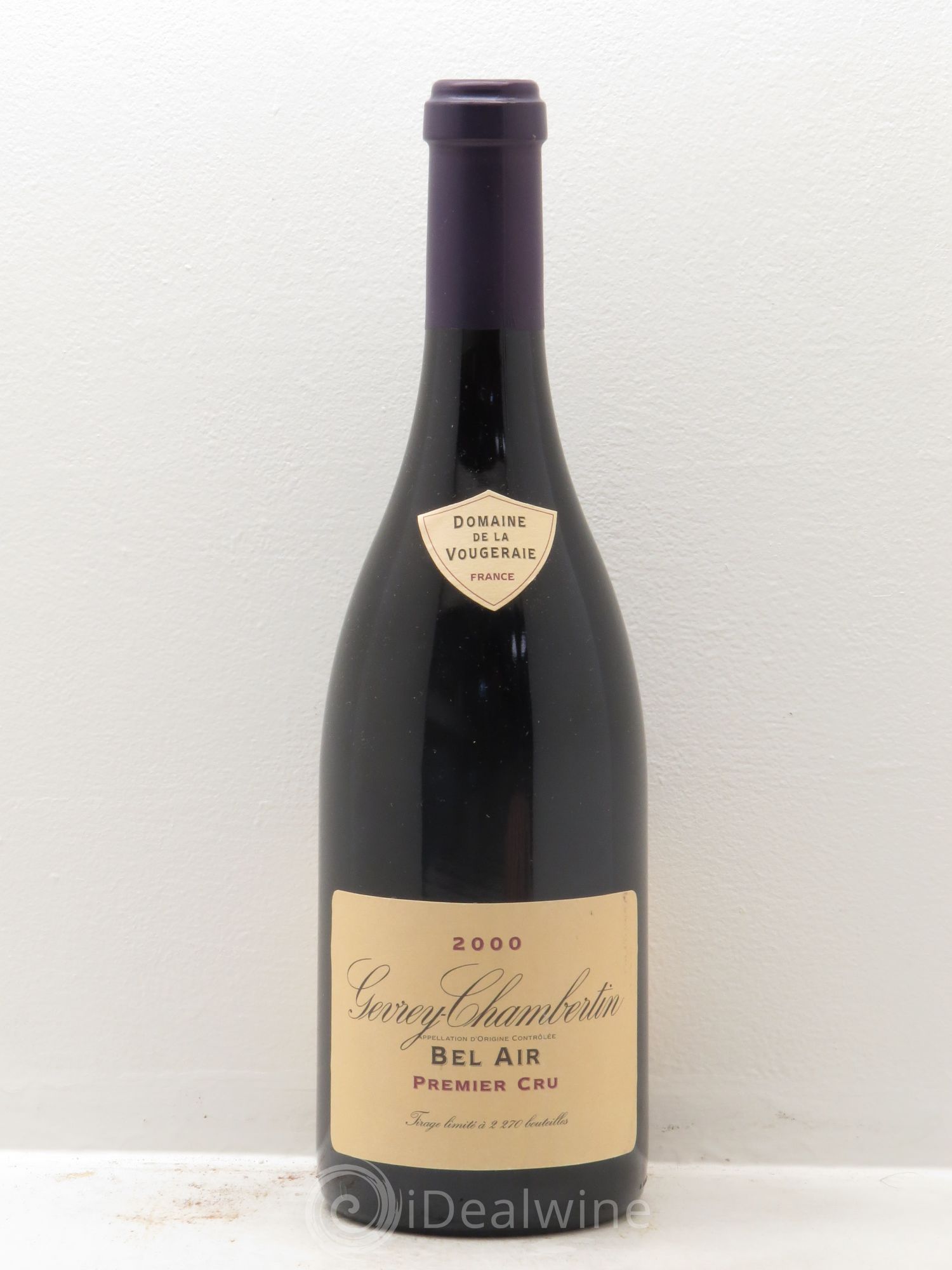 Gevrey-Chambertin 1er Cru Domaine de la Vougeraie (sans prix de réserve) 2000 - Posten von 1 Flasche - 0