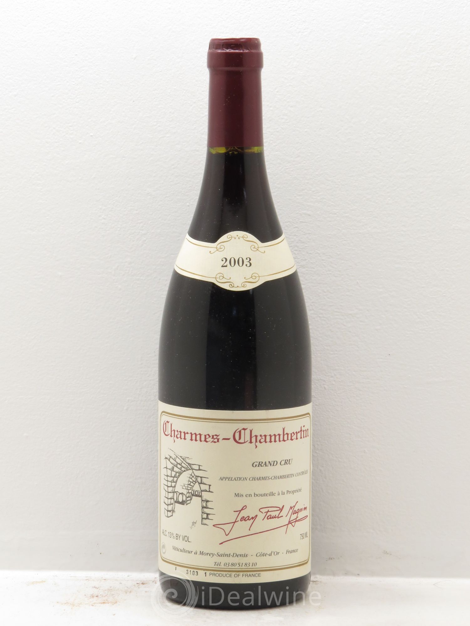 Charmes-Chambertin Grand Cru Jean-Paul Magnien (sans prix de réserve) 2003 - Posten von 1 Flasche - 0