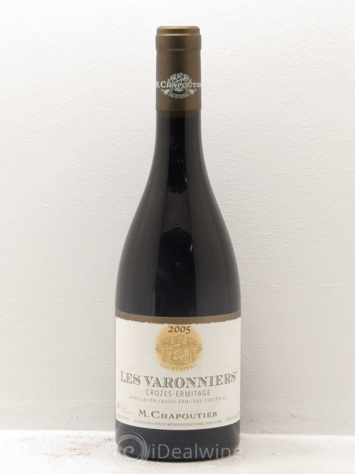 Crozes-Hermitage Les Varonniers Chapoutier (sans prix de réserve) 2005 - Lot de 1 bouteille - 0