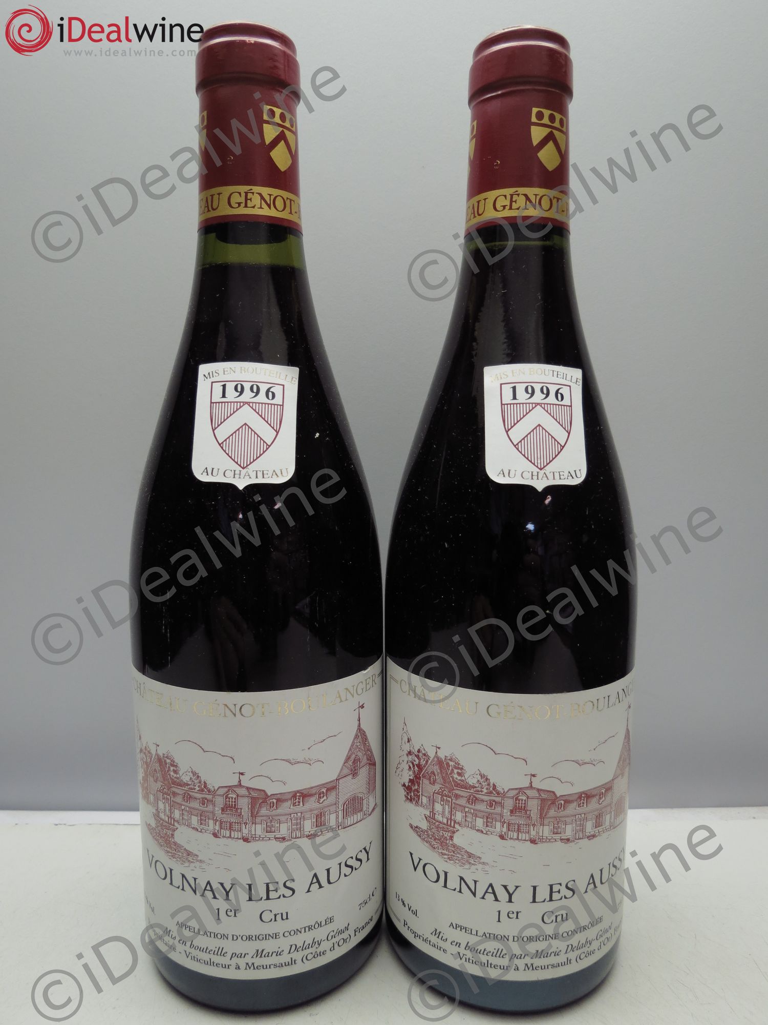 Volnay 1er Cru Château Génot-Boulanger (sans prix de réserve / no reserve) 1996 - Posten von 2 Flaschen - 0