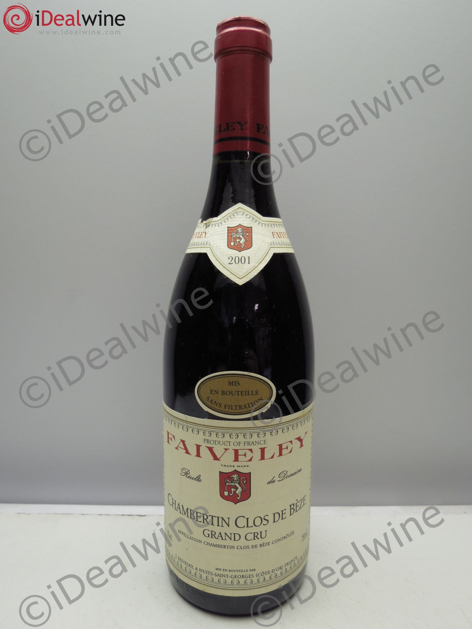 Chambertin Clos de Bèze Grand Cru Faiveley (sans prix de réserve / no reserve) 2001 - Posten von 1 Flasche - 0