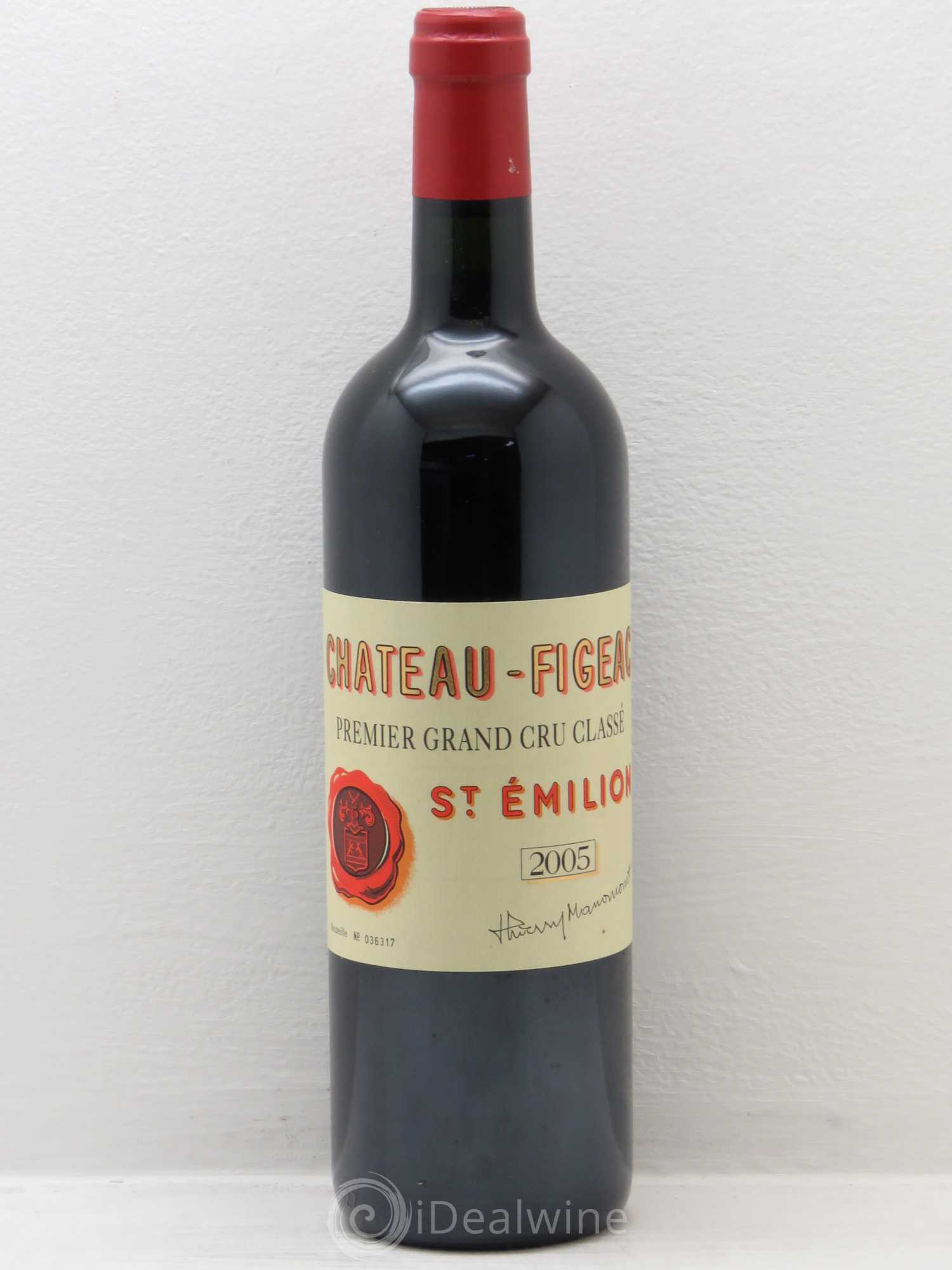 Château Figeac 1er Grand Cru Classé A 2005 - Lot de 1 bouteille - 0
