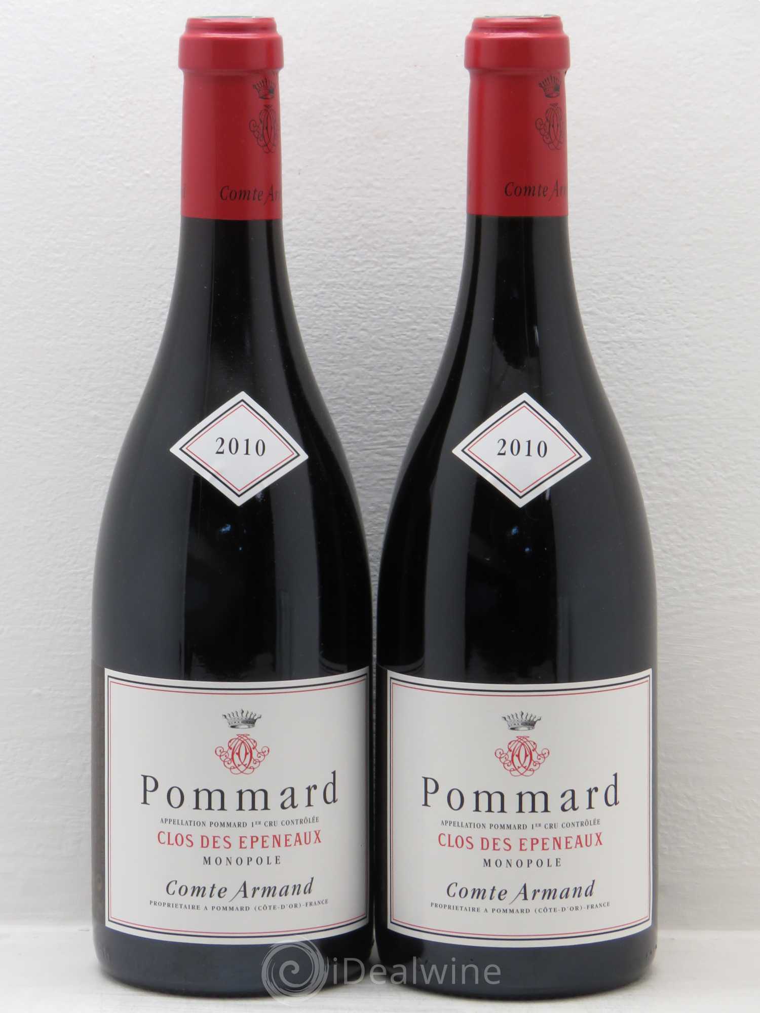 Pommard 1er Cru Clos des Epeneaux Comte Armand Monopole 2010 - Lot de 2 bouteilles - 0