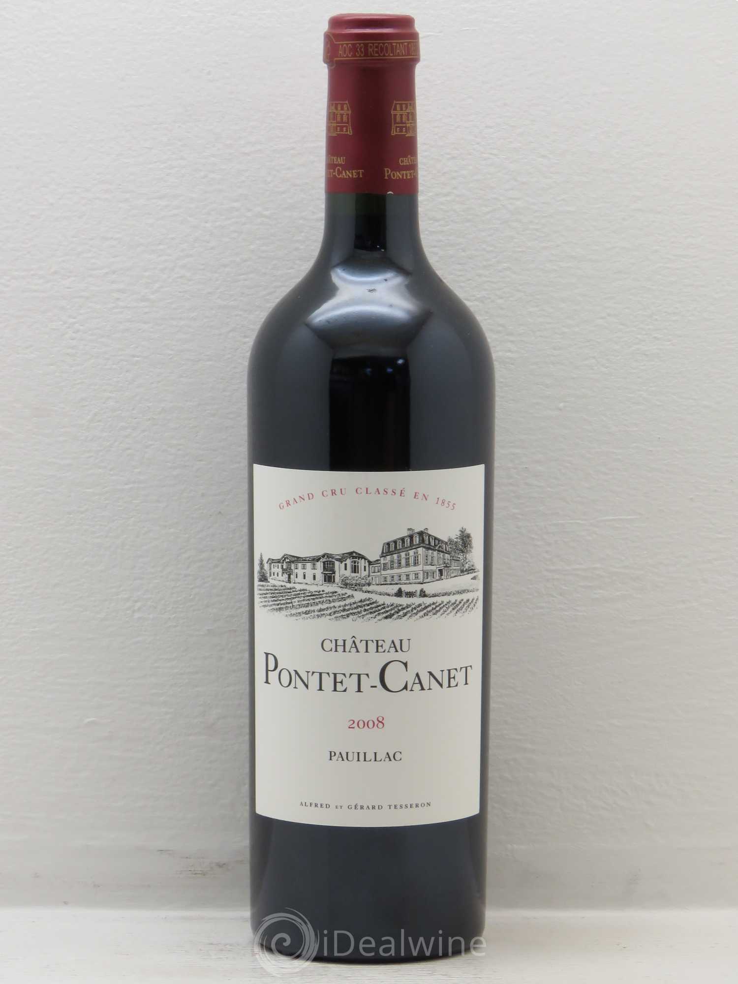 Château Pontet Canet 5ème Grand Cru Classé 2008 - Lot de 1 bouteille - 0