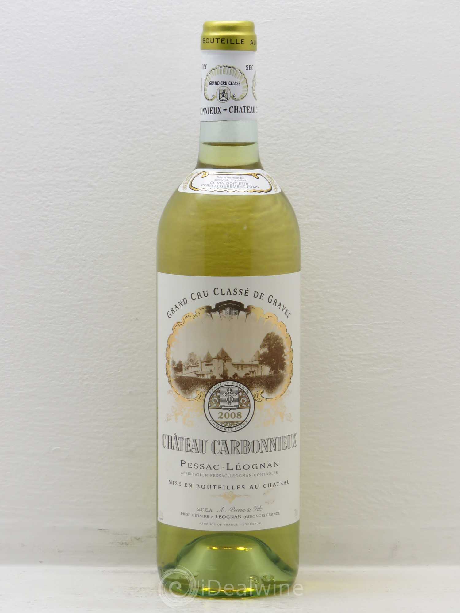 Château Carbonnieux Cru Classé de Graves 2008 - Lot de 1 bouteille - 0