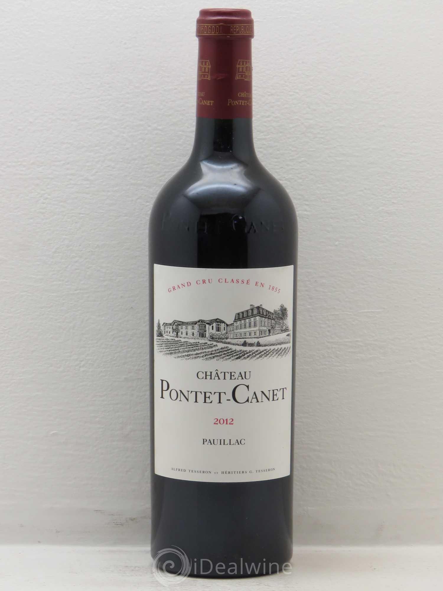 Château Pontet Canet 5ème Grand Cru Classé 2012 - Lot de 1 bouteille - 0
