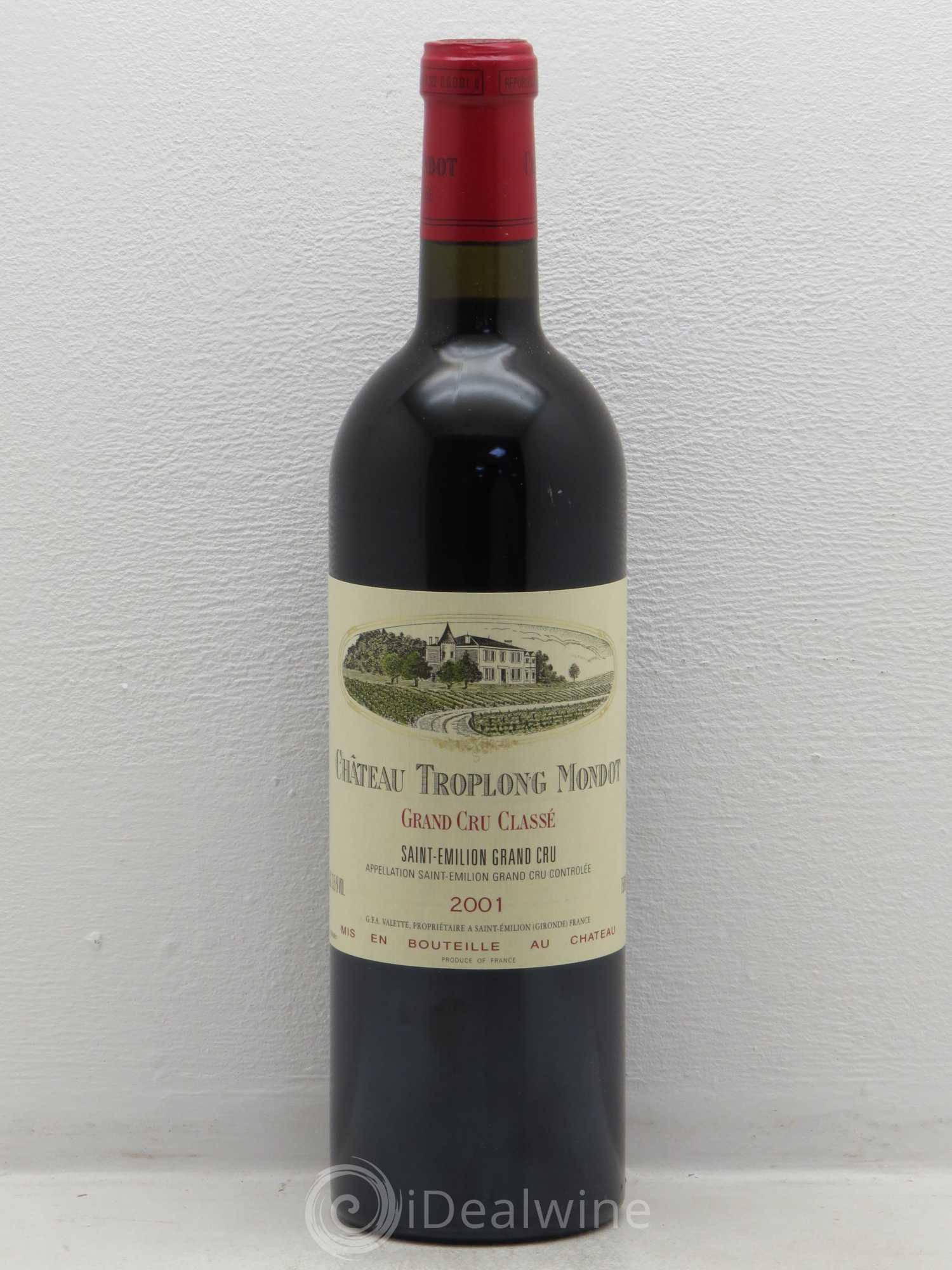 Château Troplong Mondot 1er Grand Cru Classé B 2001 - Lot de 1 bouteille - 0