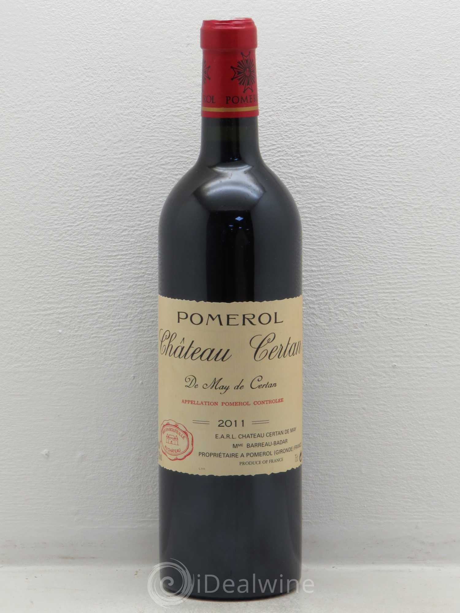 Château Certan de May 2011 - Lot de 1 bouteille - 0
