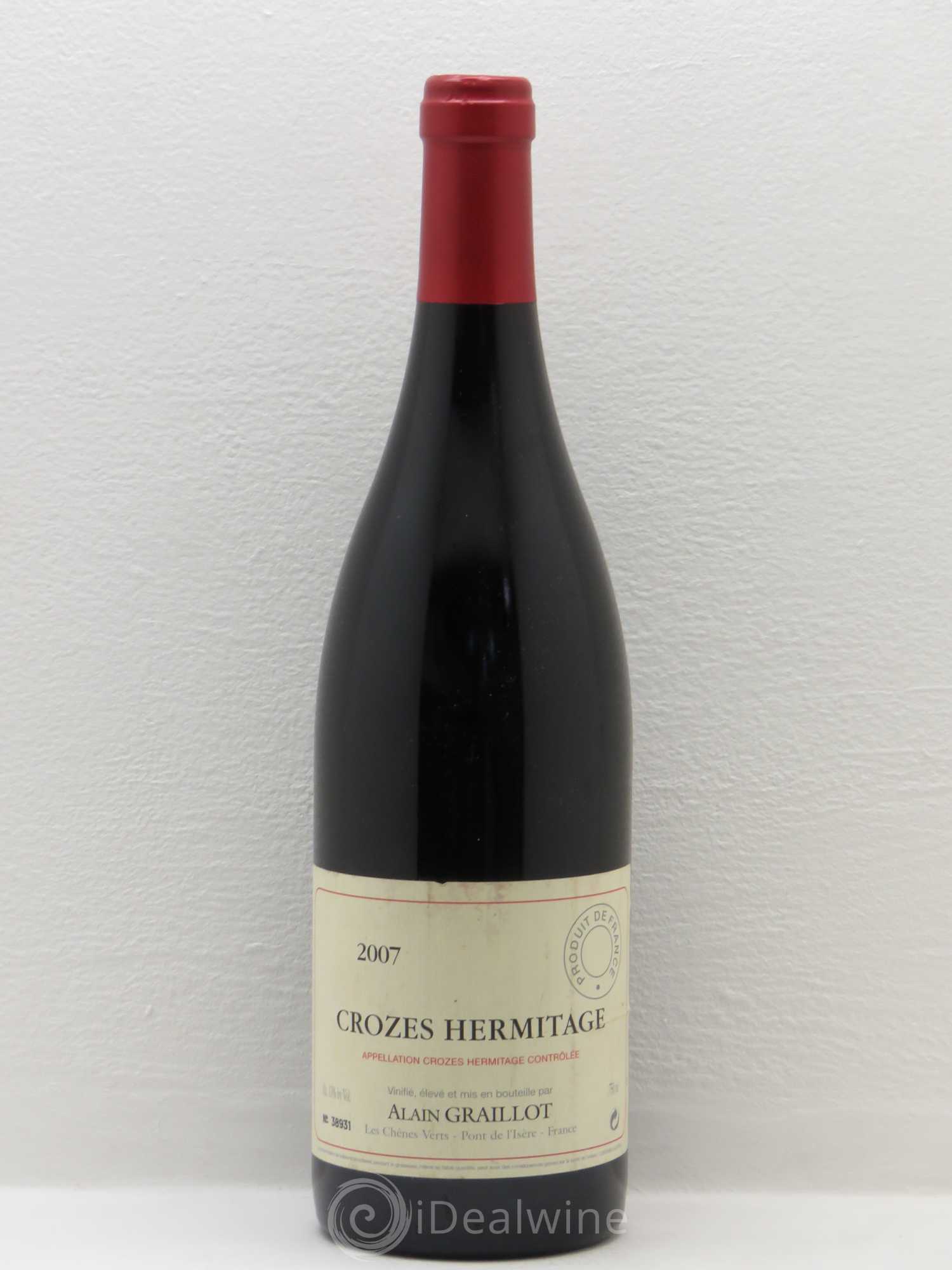 Crozes-Hermitage Domaine Graillot 2007 - Lot de 1 bouteille - 0