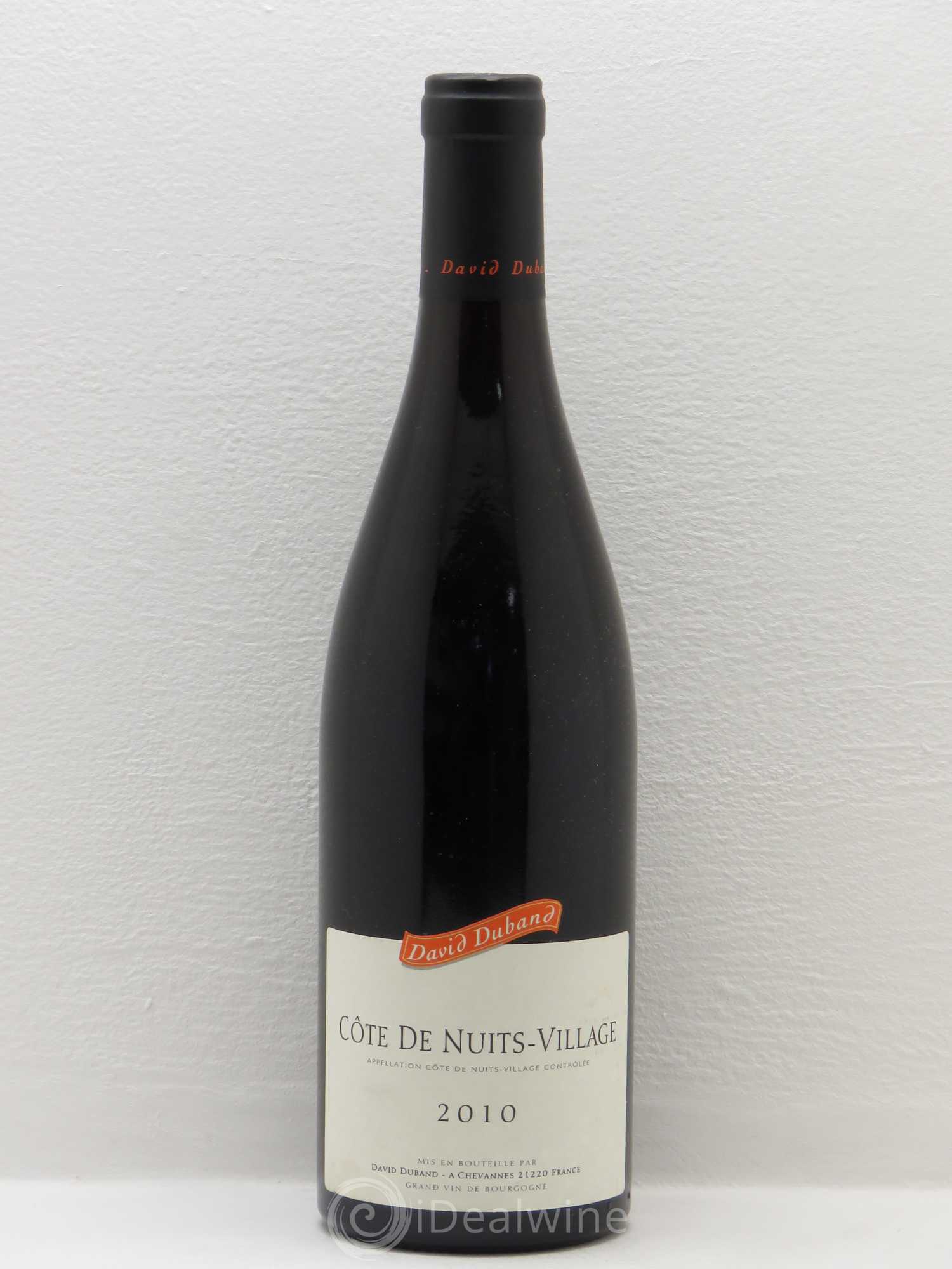 Côte de Nuits-Villages David Duband 2010 - Lot de 1 bouteille - 0