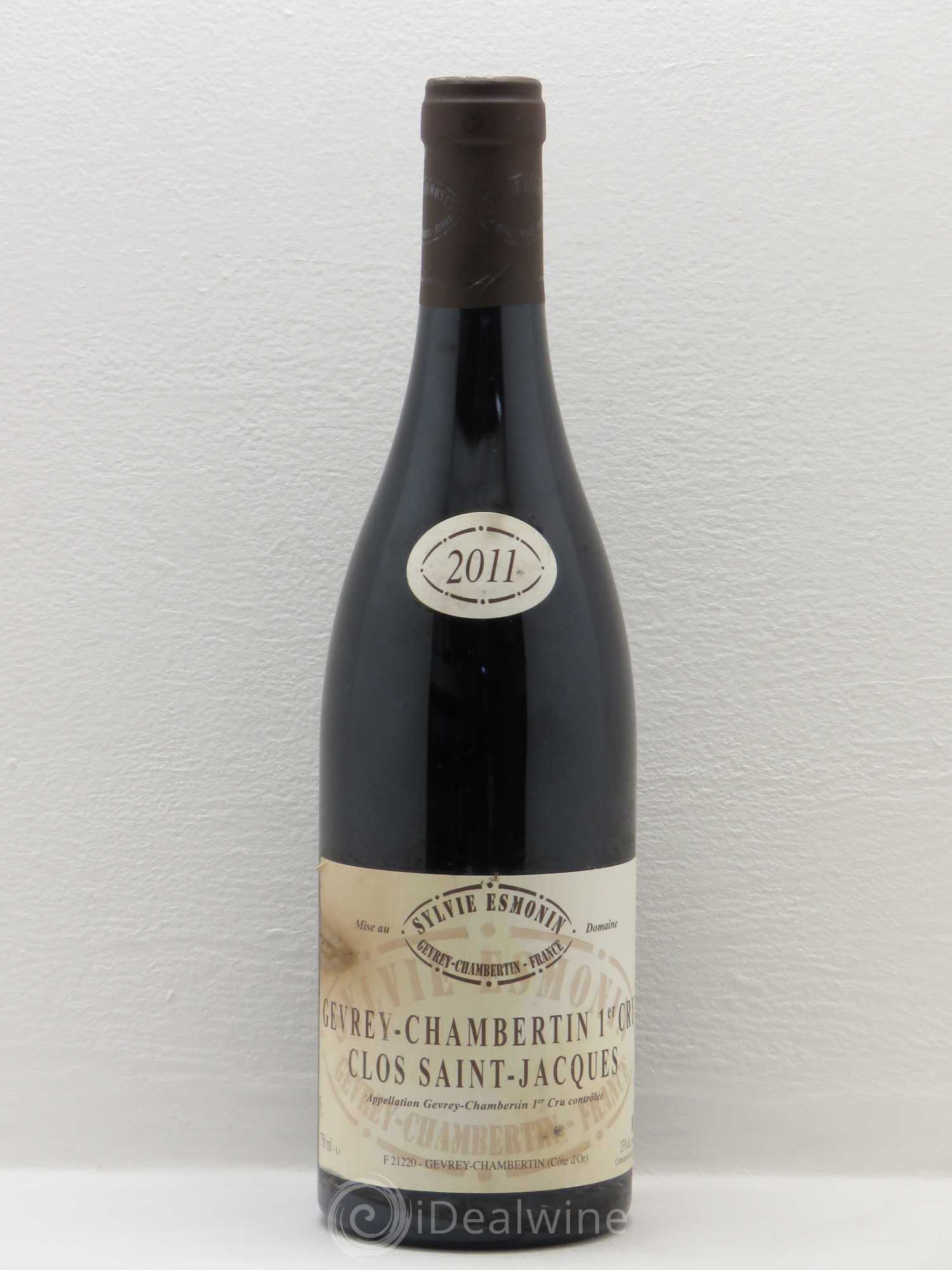 Gevrey-Chambertin 1er Cru Clos Saint Jacques Sylvie Esmonin 2011 - Lot de 1 bouteille - 0