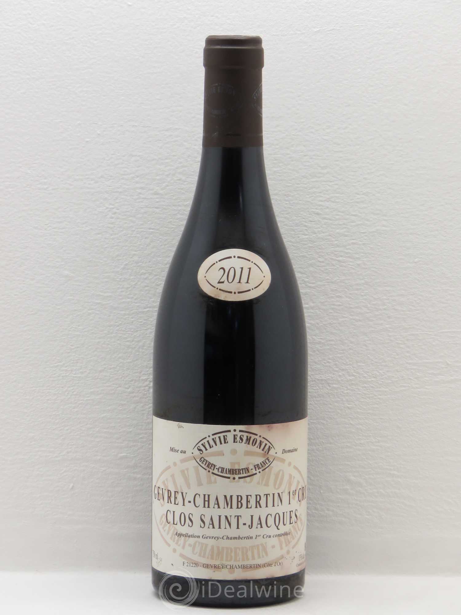 Gevrey-Chambertin 1er Cru Clos Saint Jacques Sylvie Esmonin 2011 - Lot de 1 bouteille - 0