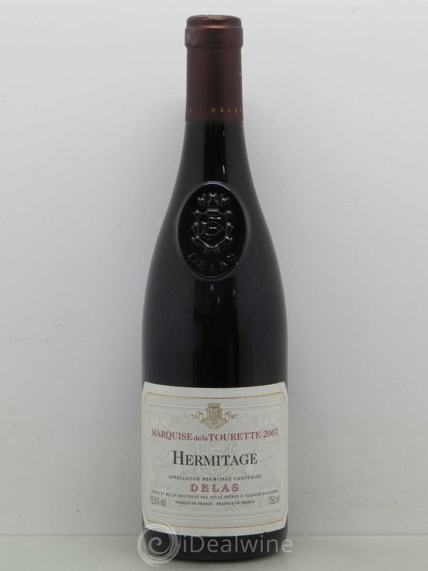 Hermitage Marquise de la Tourette Delas Frères 2007 - Lot de 1 bouteille - 0