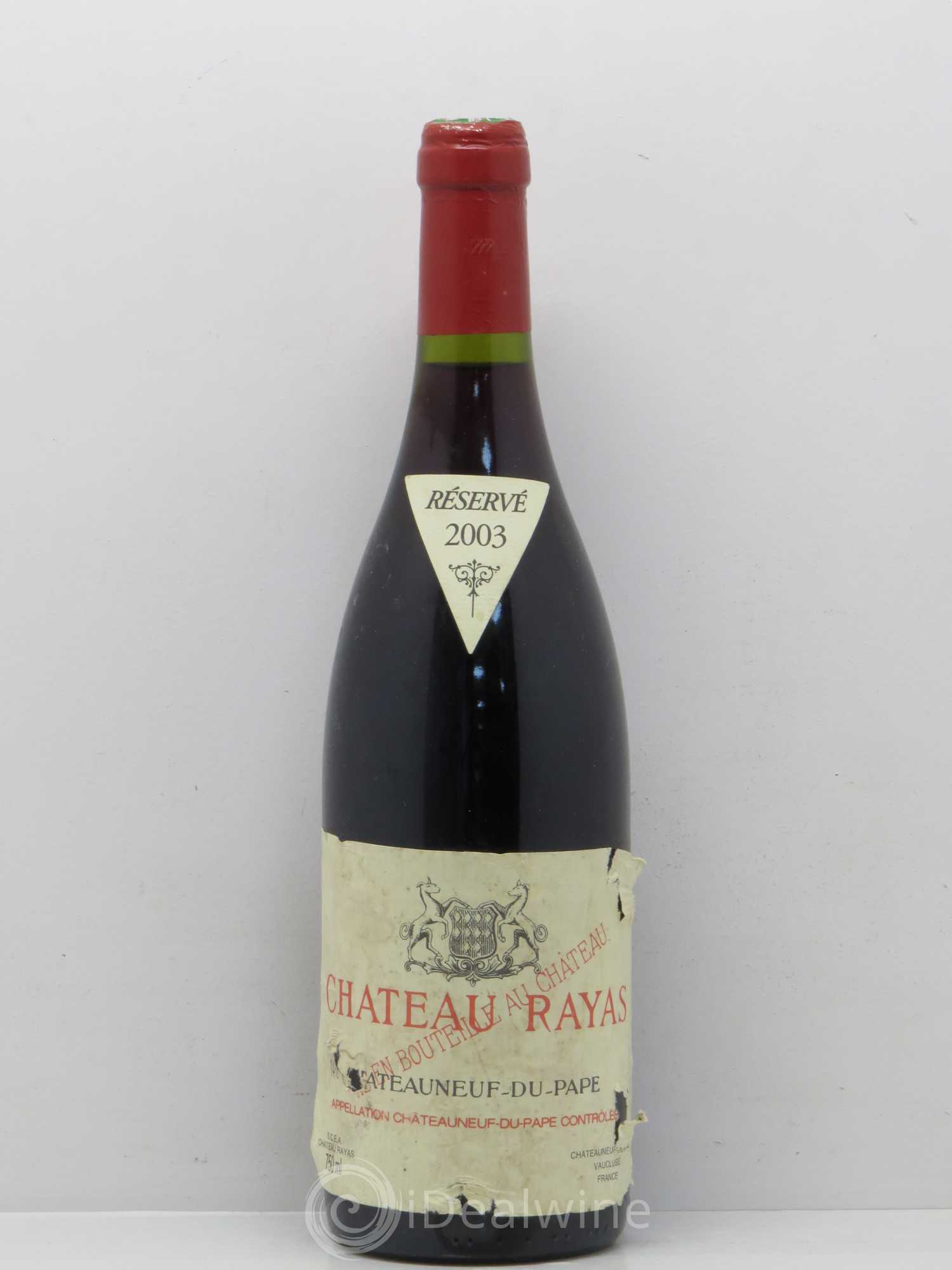 Châteauneuf-du-Pape Château Rayas Emmanuel Reynaud 2003 - Lot de 1 bouteille - 0