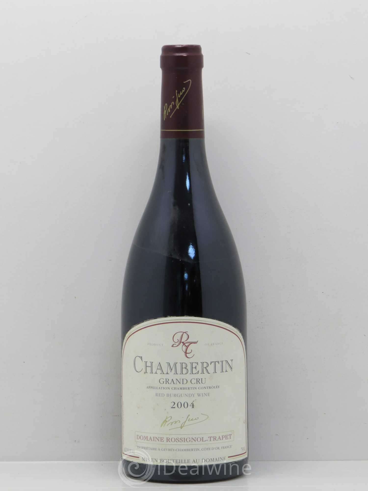 Chambertin Grand Cru Rossignol-Trapet (Domaine) 2004 - Lot de 1 bouteille - 0