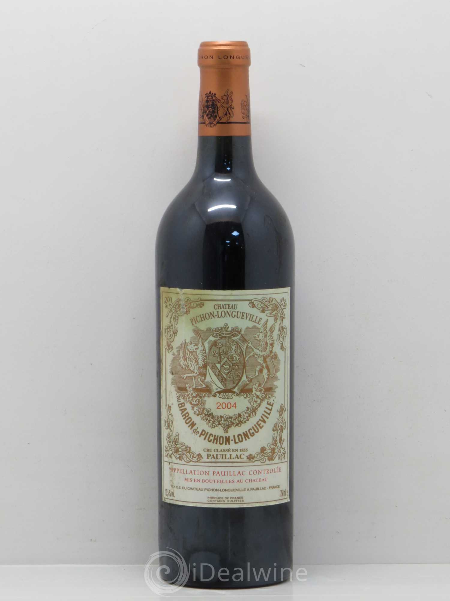 Pichon Longueville Baron 2ème Grand Cru Classé 2004 - Lot de 1 bouteille - 0