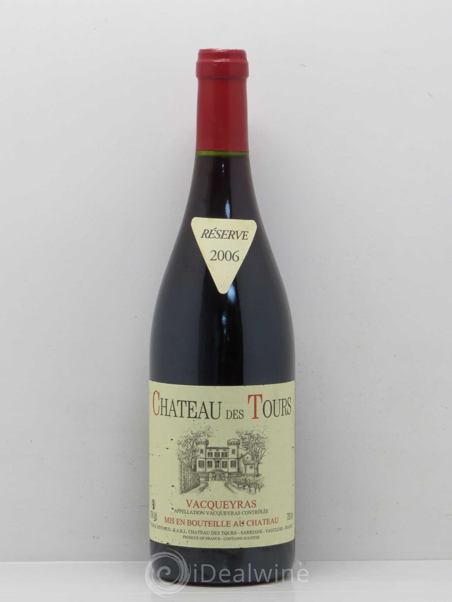 Vacqueyras Château des Tours Emmanuel Reynaud 2006 - Lot de 1 bouteille - 0