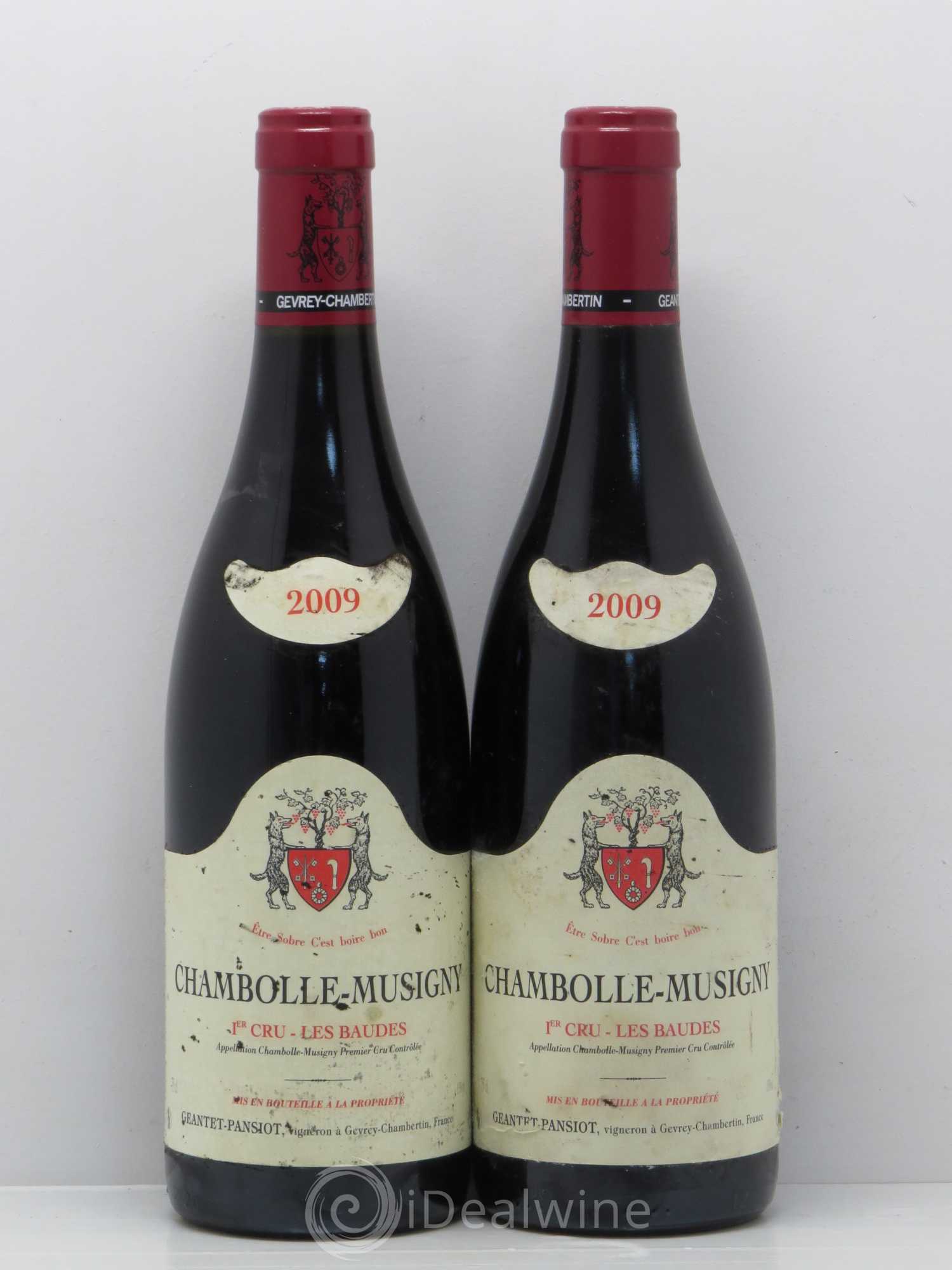 Chambolle-Musigny 1er Cru Les Baudes Geantet-Pansiot 2009 - Lot de 2 bouteilles - 0