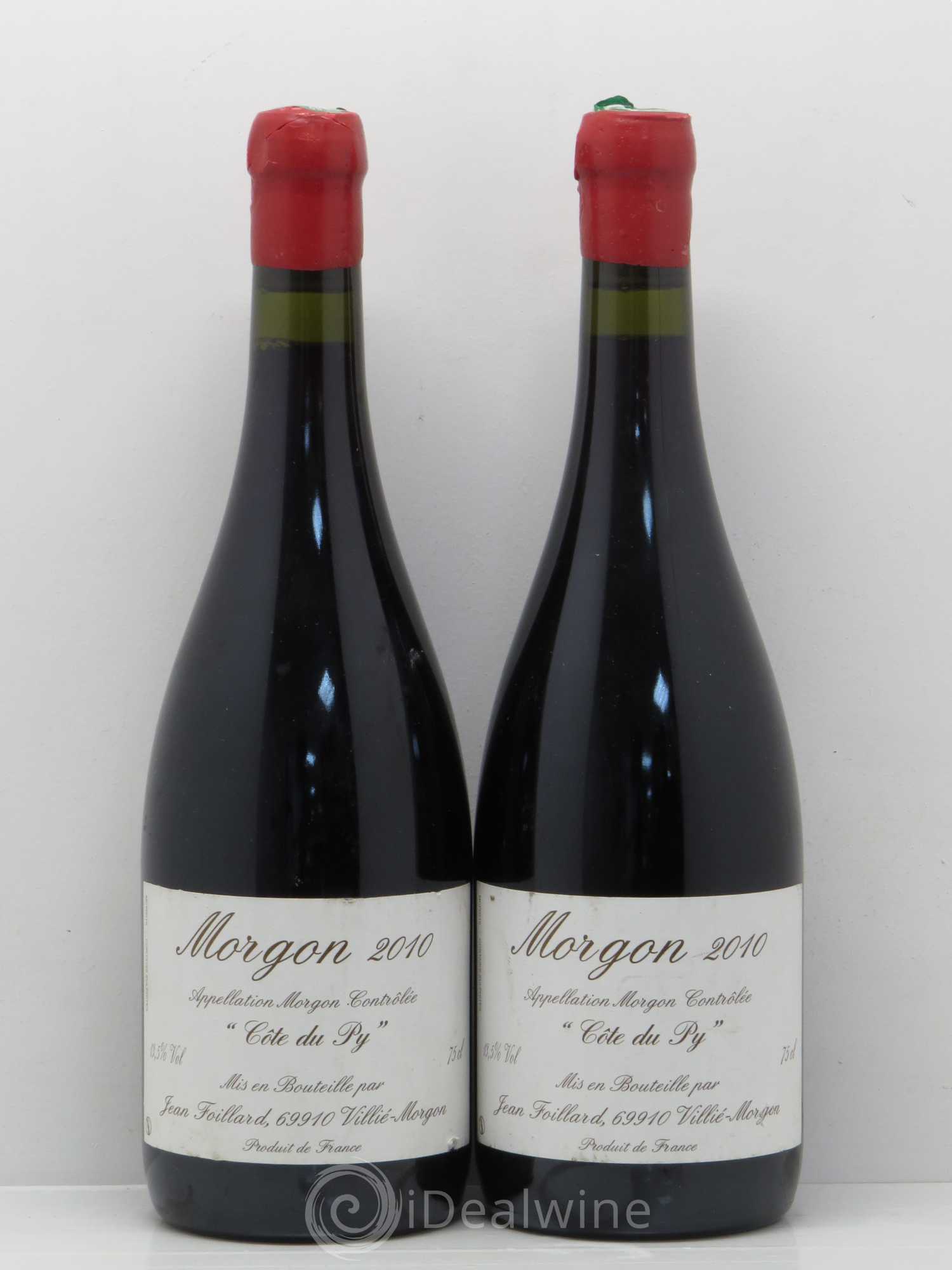 Morgon Côte du Py Jean Foillard 2010 - Lot de 2 bouteilles - 0
