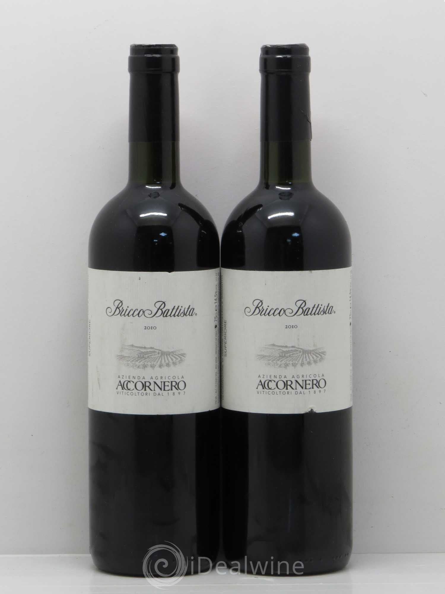 Barbera d'Alba DOC Bricco Battista Accornero barbera del monferrato 2010 - Lotto di 2 bottiglie - 0
